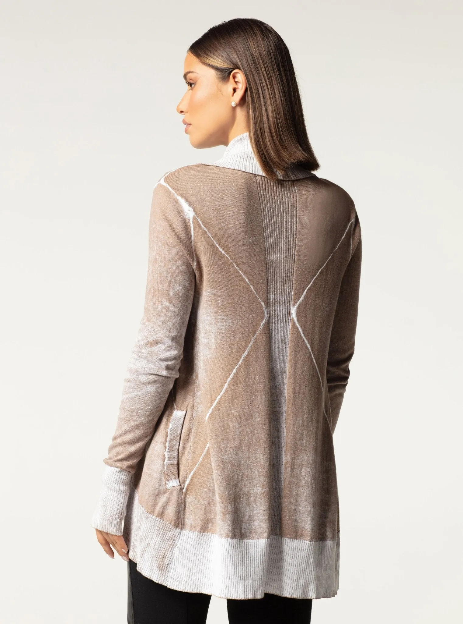 HUNTRESS DRAPE FRONT CARDIGAN sold by blanc noir product image thumbnail 5