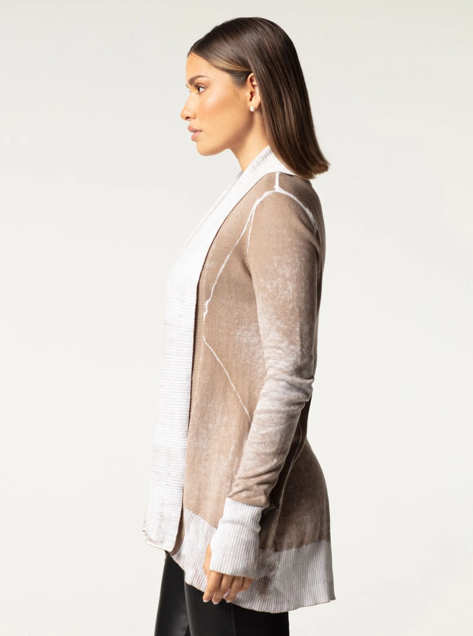 HUNTRESS DRAPE FRONT CARDIGAN sold by blanc noir product image thumbnail 4