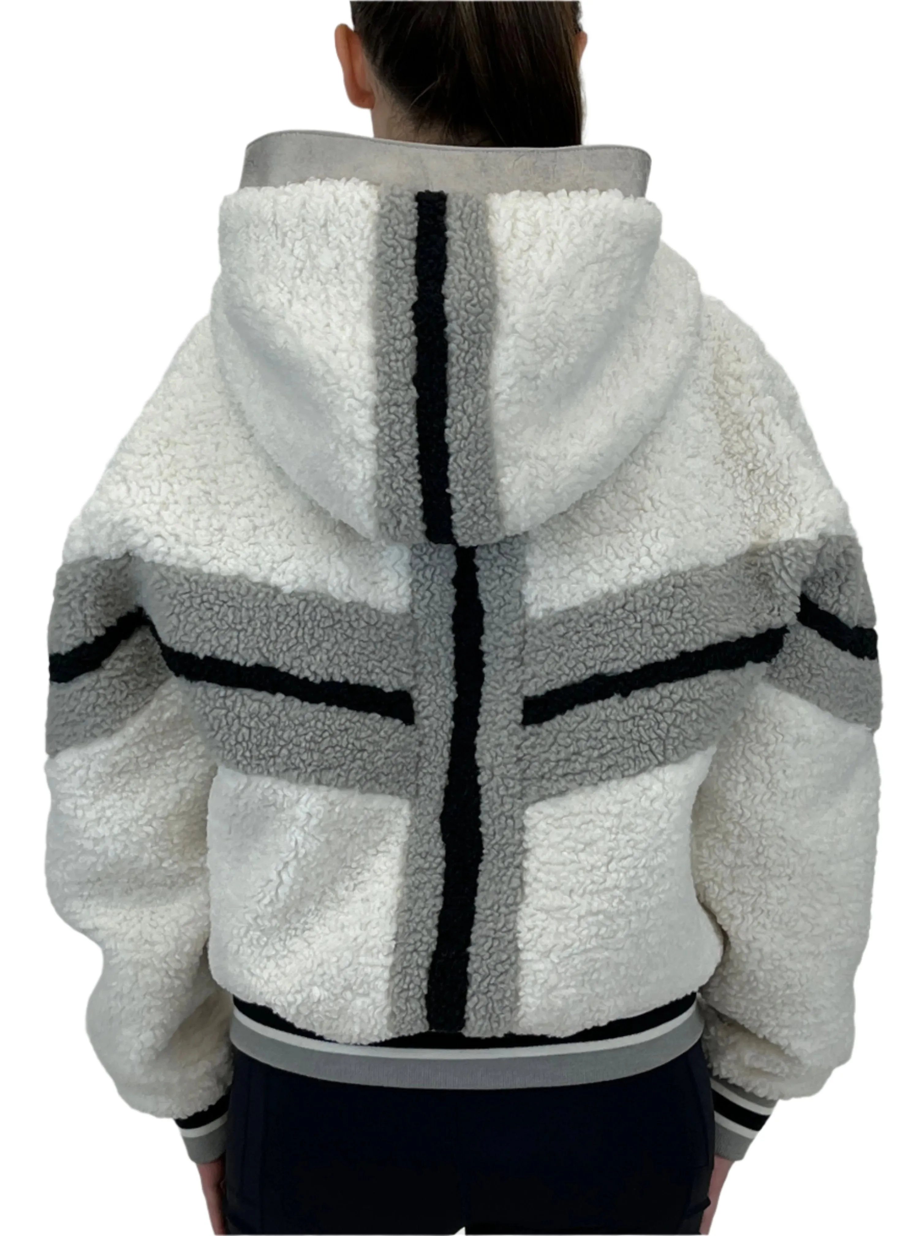 Sporty Shearling Hoodie sold by blanc noir product image thumbnail 4