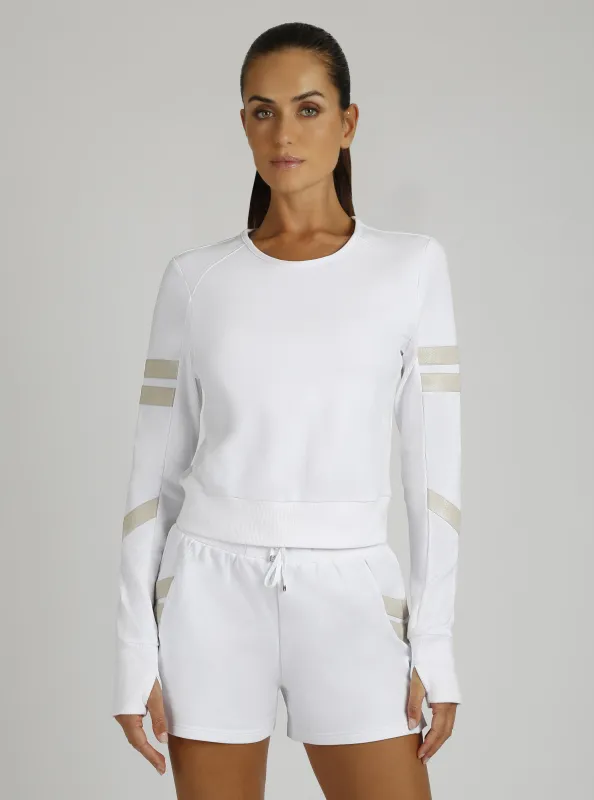 Maitri Sweatshirt Gold Trims sold by blanc noir