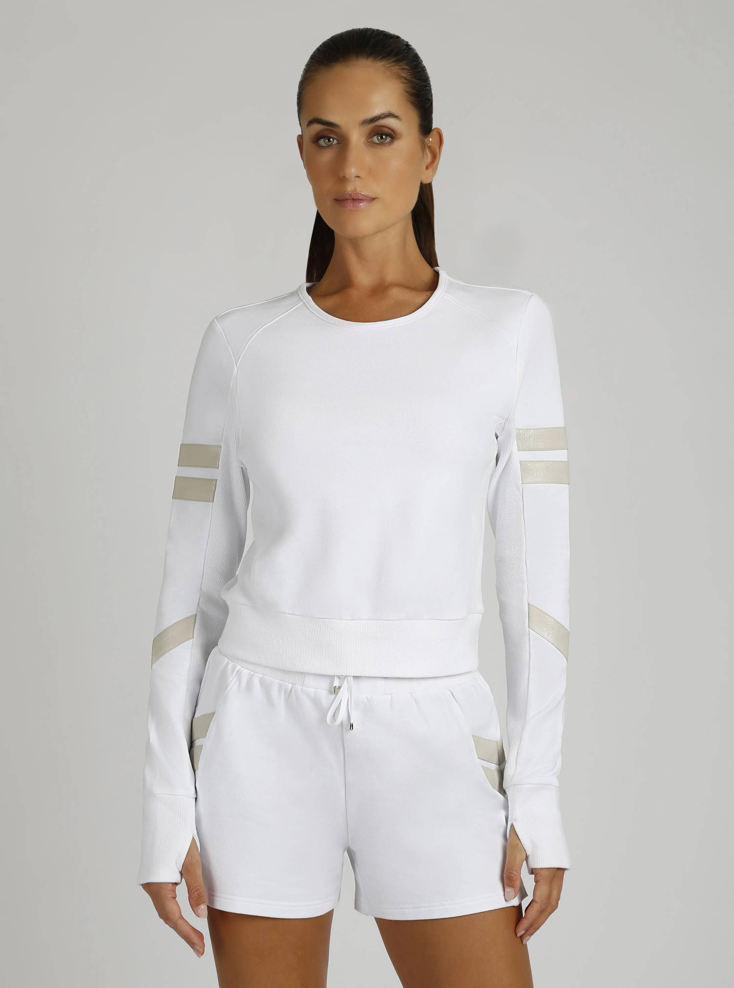 Maitri Sweatshirt Gold Trims sold by blanc noir
