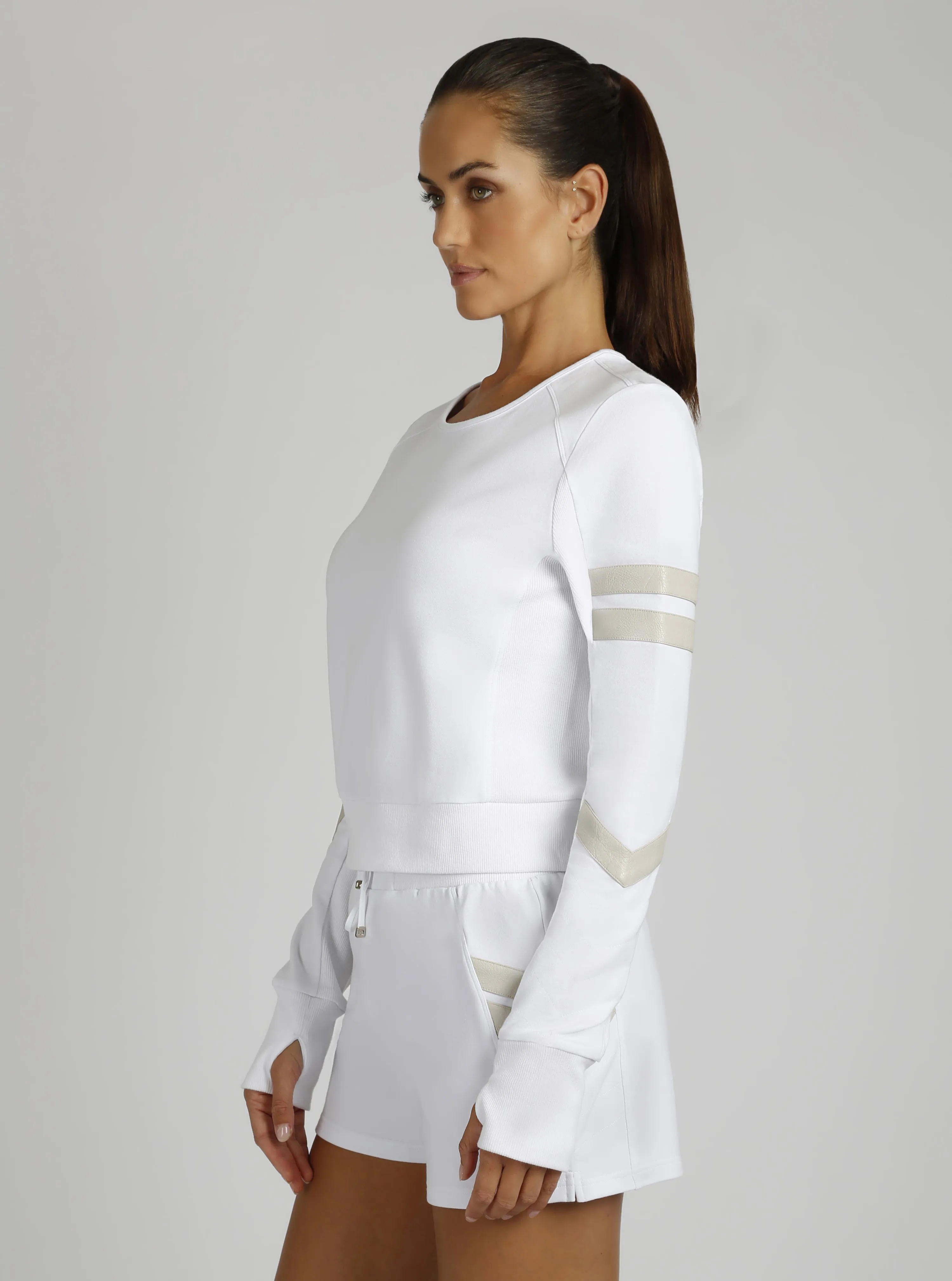 Maitri Sweatshirt Gold Trims sold by blanc noir product image thumbnail 3