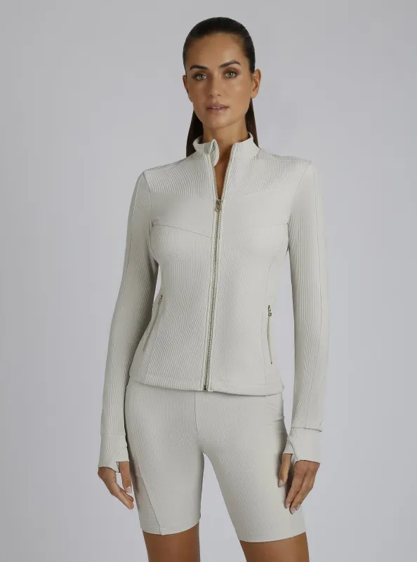 Directional Rib Jacket Gold Trims sold by blanc noir