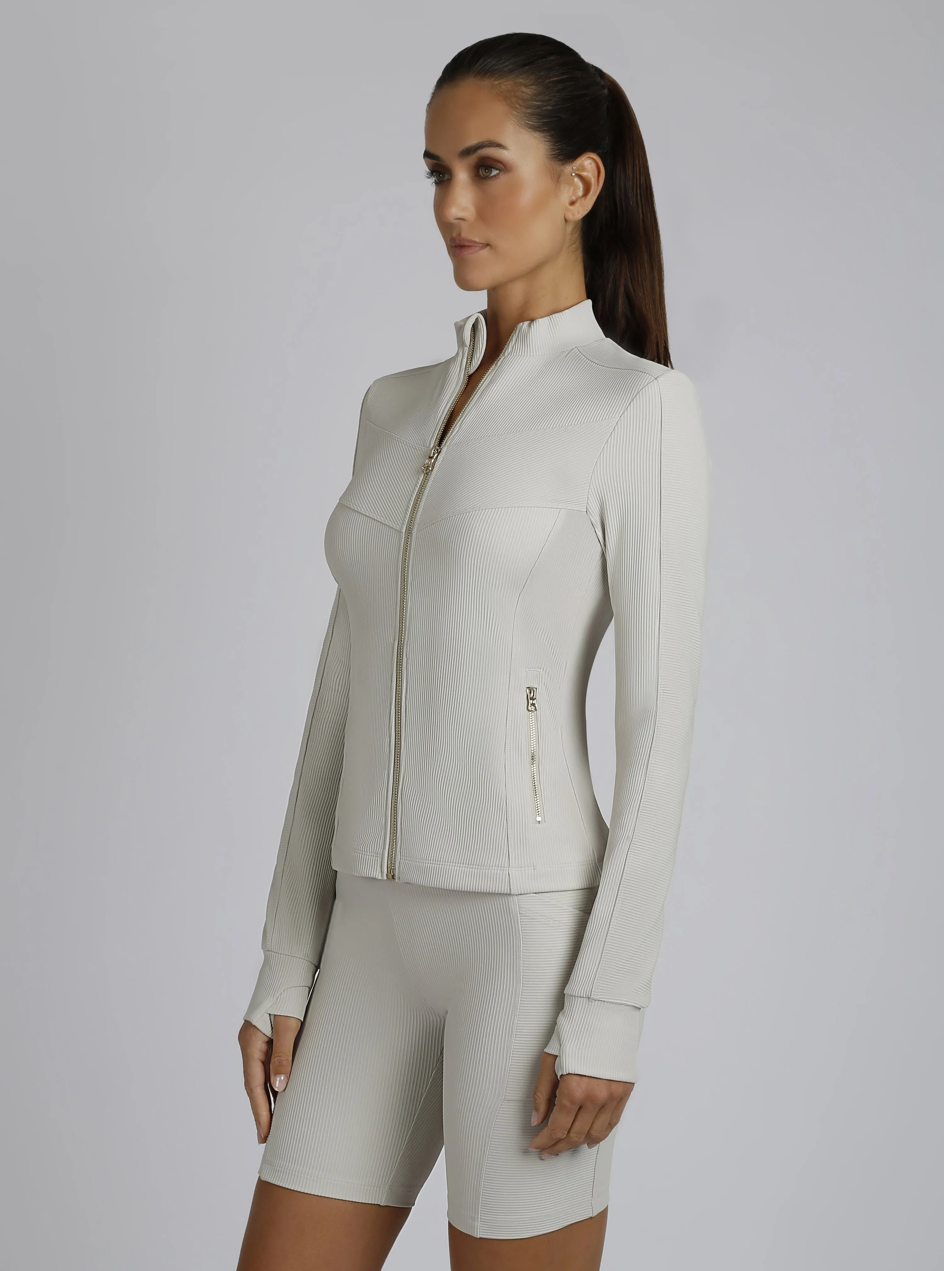 Directional Rib Jacket Gold Trims sold by blanc noir product image thumbnail 4