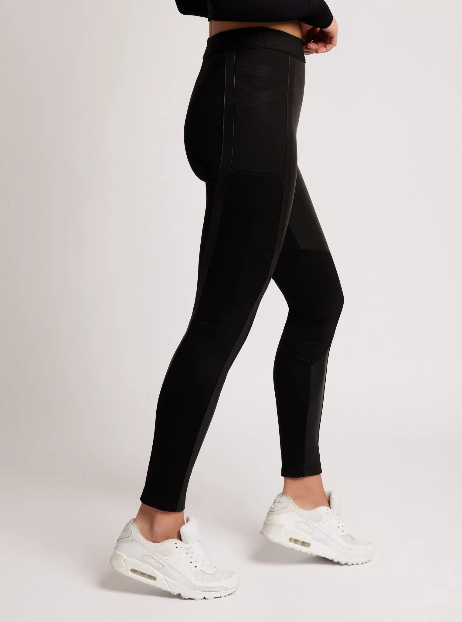 Ponte Leather Legging sold by blanc noir product image thumbnail 4