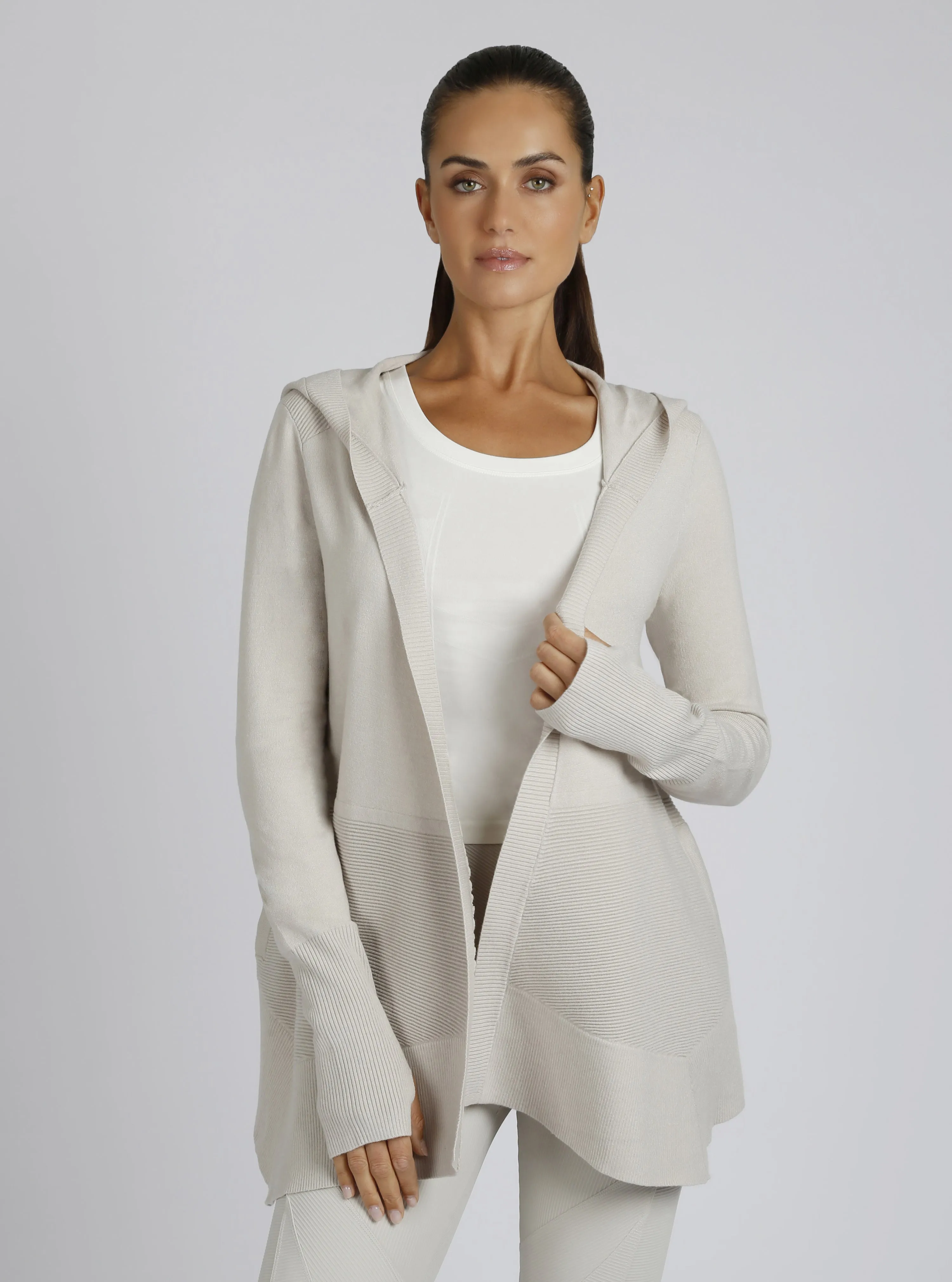Cropped Portola Cardigan sold by blanc noir product image thumbnail 3
