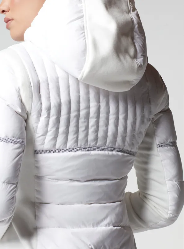 Reflective Inset Down Filled Featherweight Parka sold by blanc noir