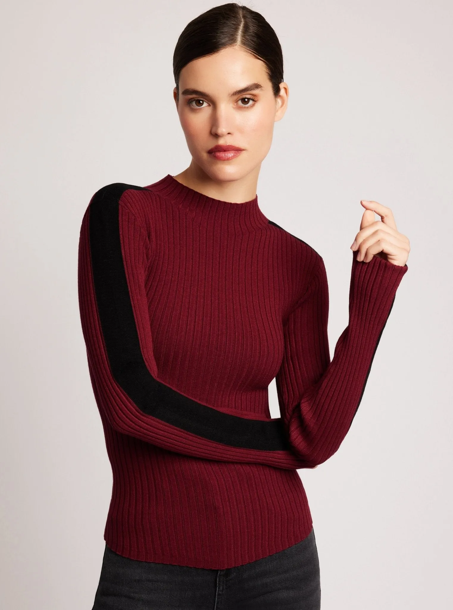 Blair Mock Neck Sweater FINAL SALE sold by blanc noir
