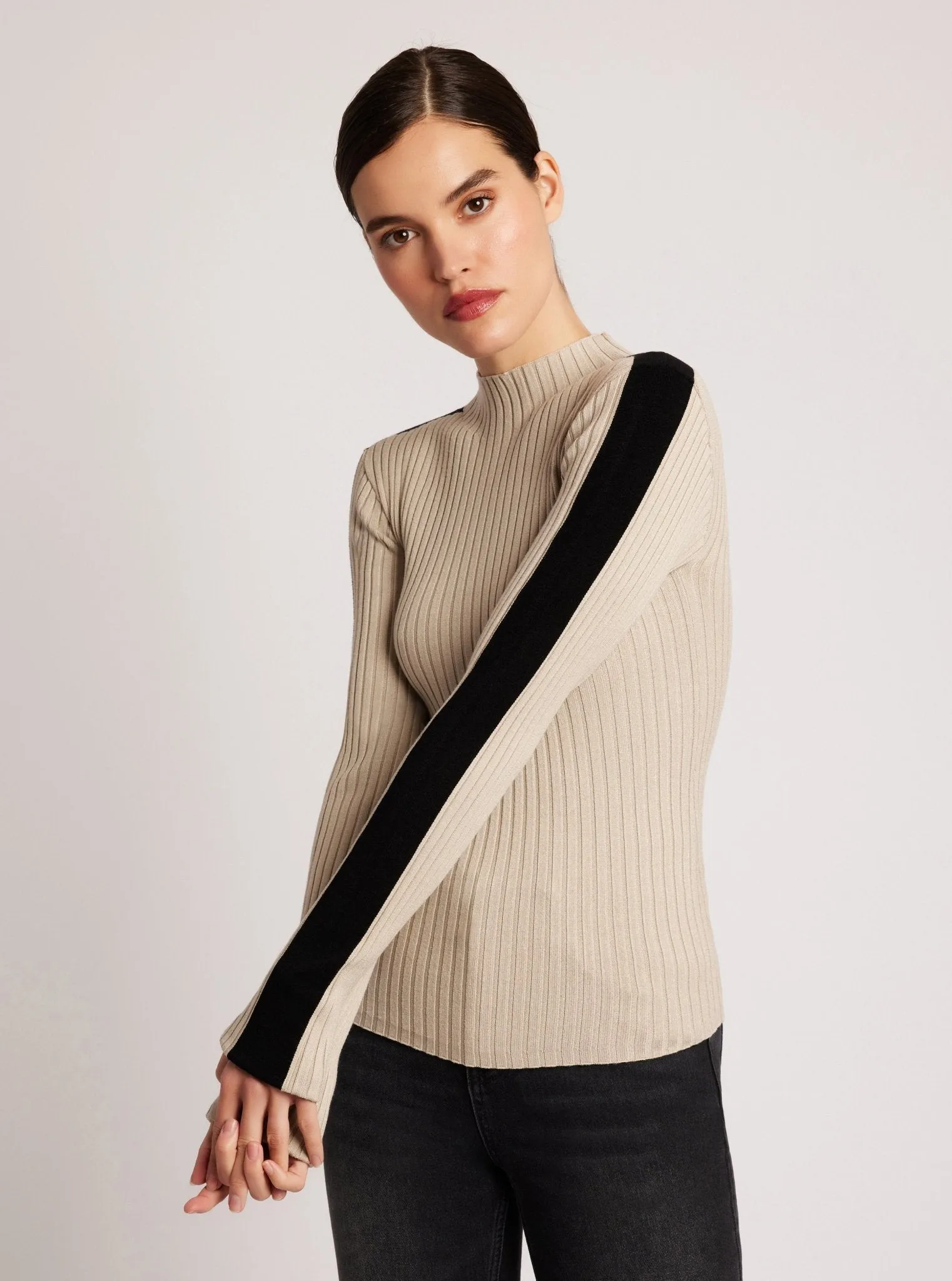Blair Mock Neck Sweater FINAL SALE sold by blanc noir product image thumbnail 5