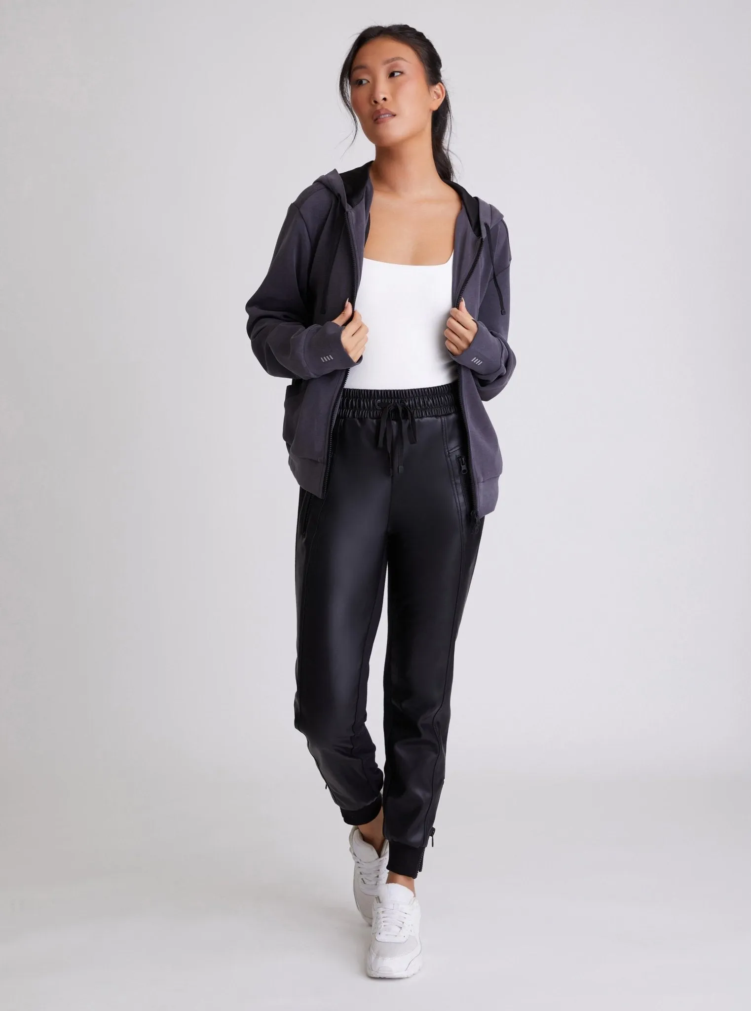 Travel Twin: Brooke Reflective Hoodie sold by blanc noir product image thumbnail 4