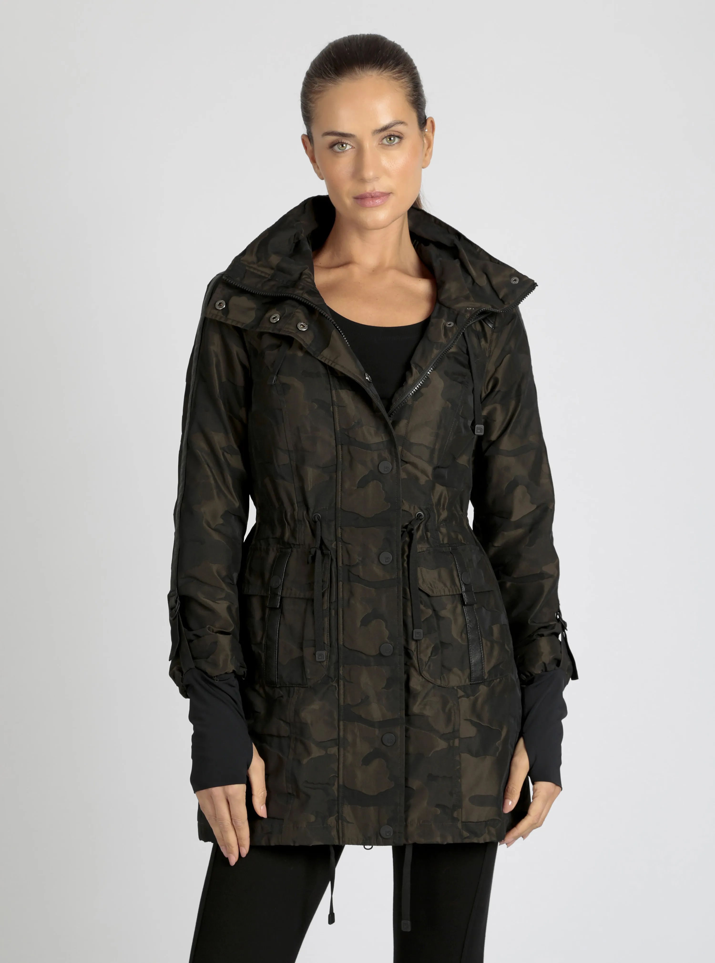 CAMO ANORAK olive camo sold by blanc noir product image thumbnail 5