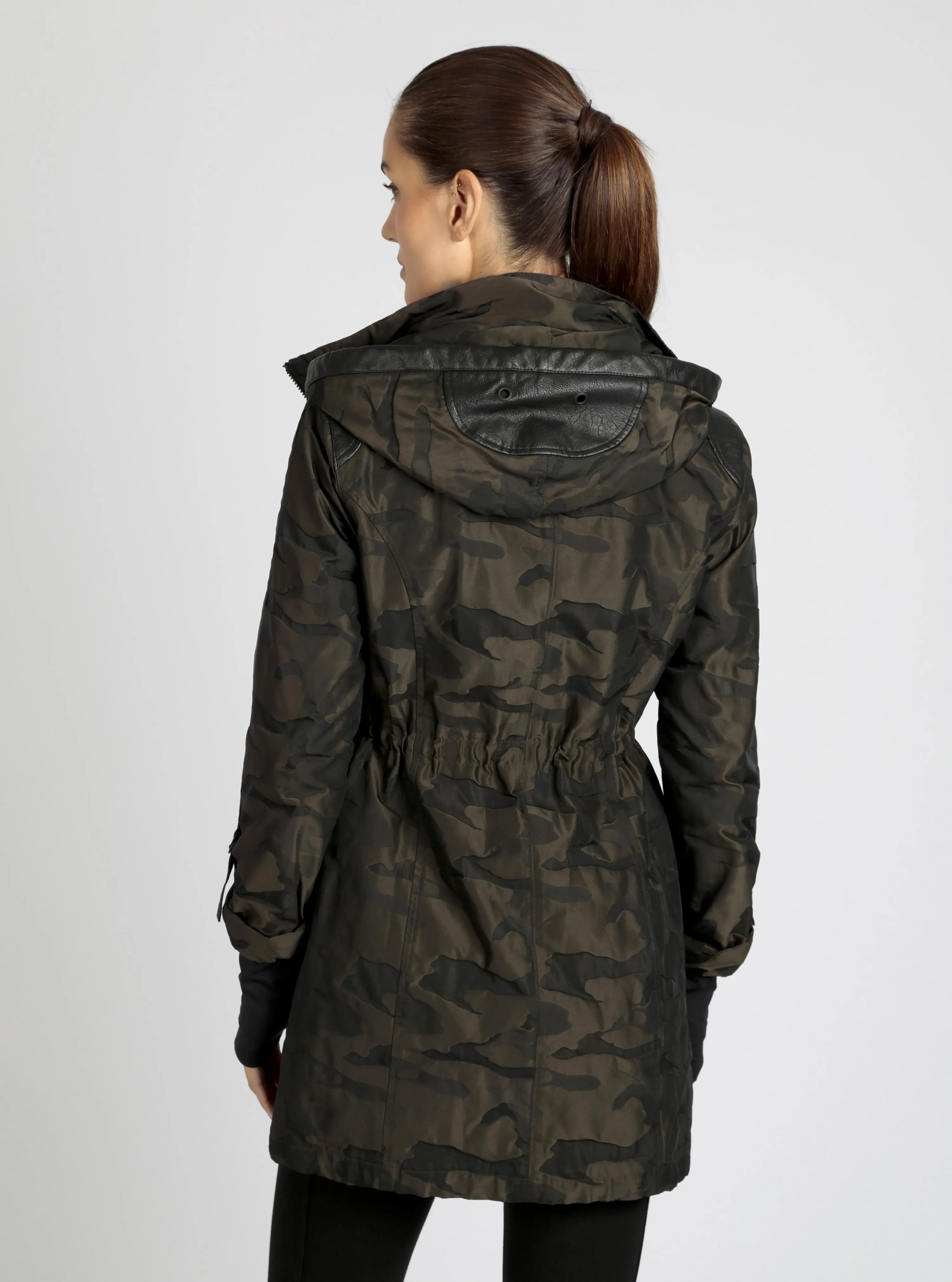 CAMO ANORAK olive camo sold by blanc noir product image thumbnail 4