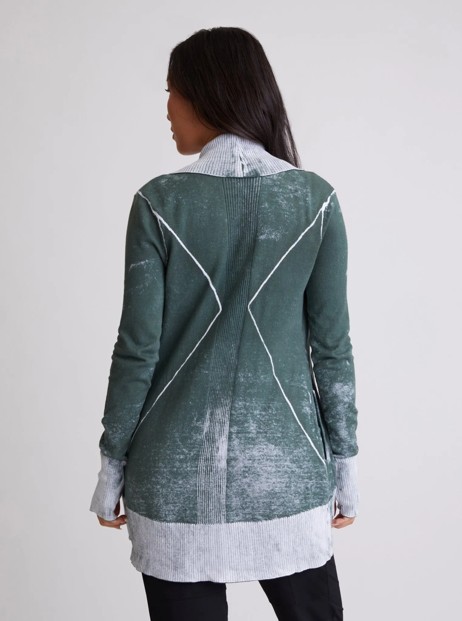 Huntress Drape Front Cardigan - FINAL SALE sold by blanc noir product image thumbnail 3