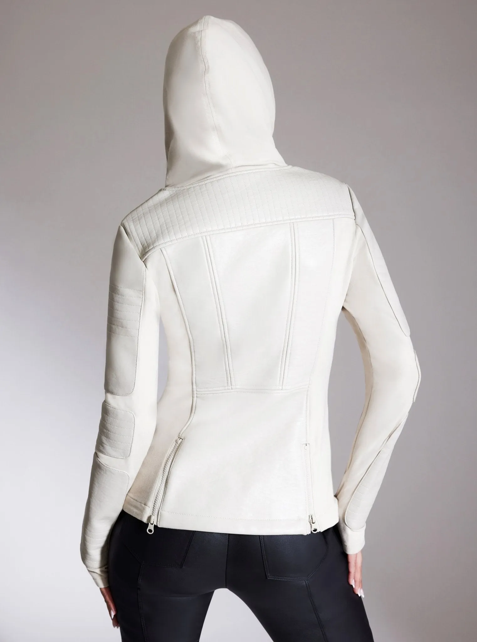 Asym Hooded Moto sold by blanc noir product image thumbnail 5
