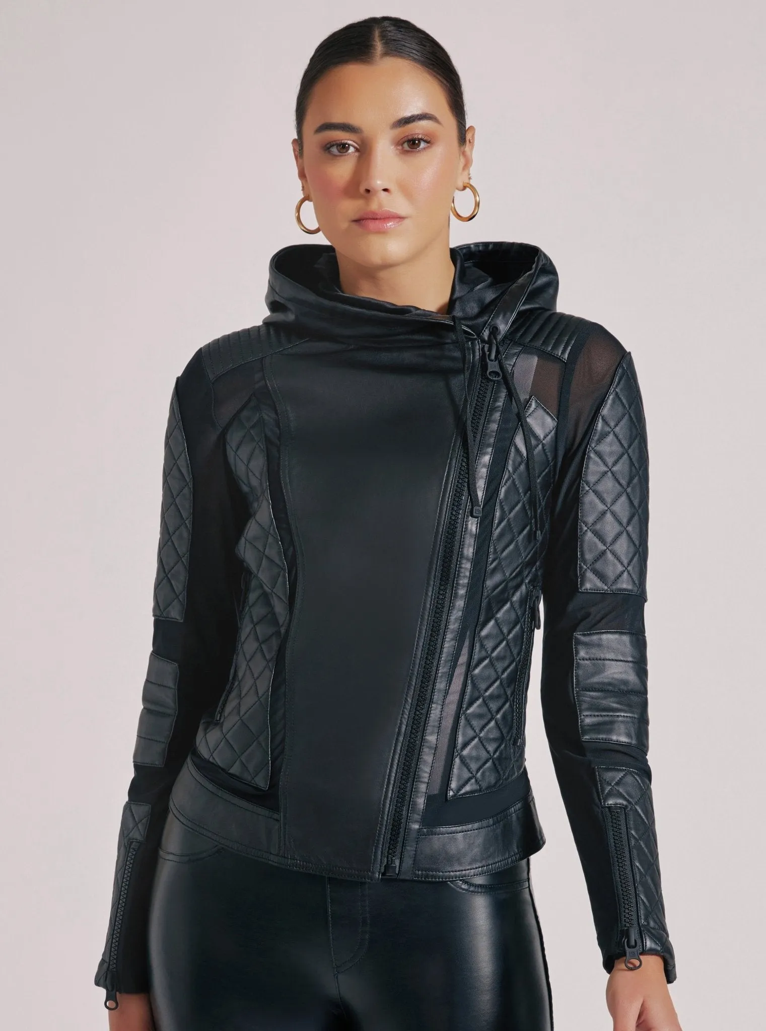 VOYAGE HOODED MOTO sold by blanc noir