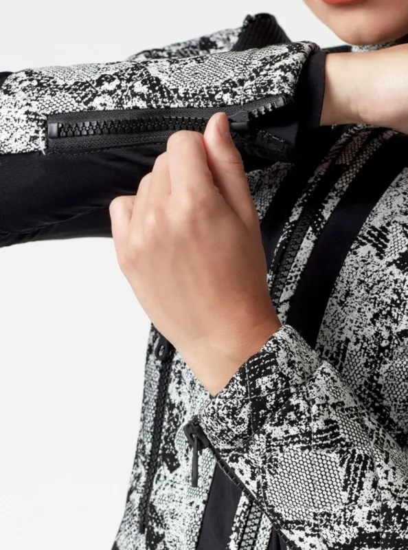 Leather Mesh Snake Moto Jacket Black - $99 SPECIAL OFFER - Exchange Only sold by blanc noir