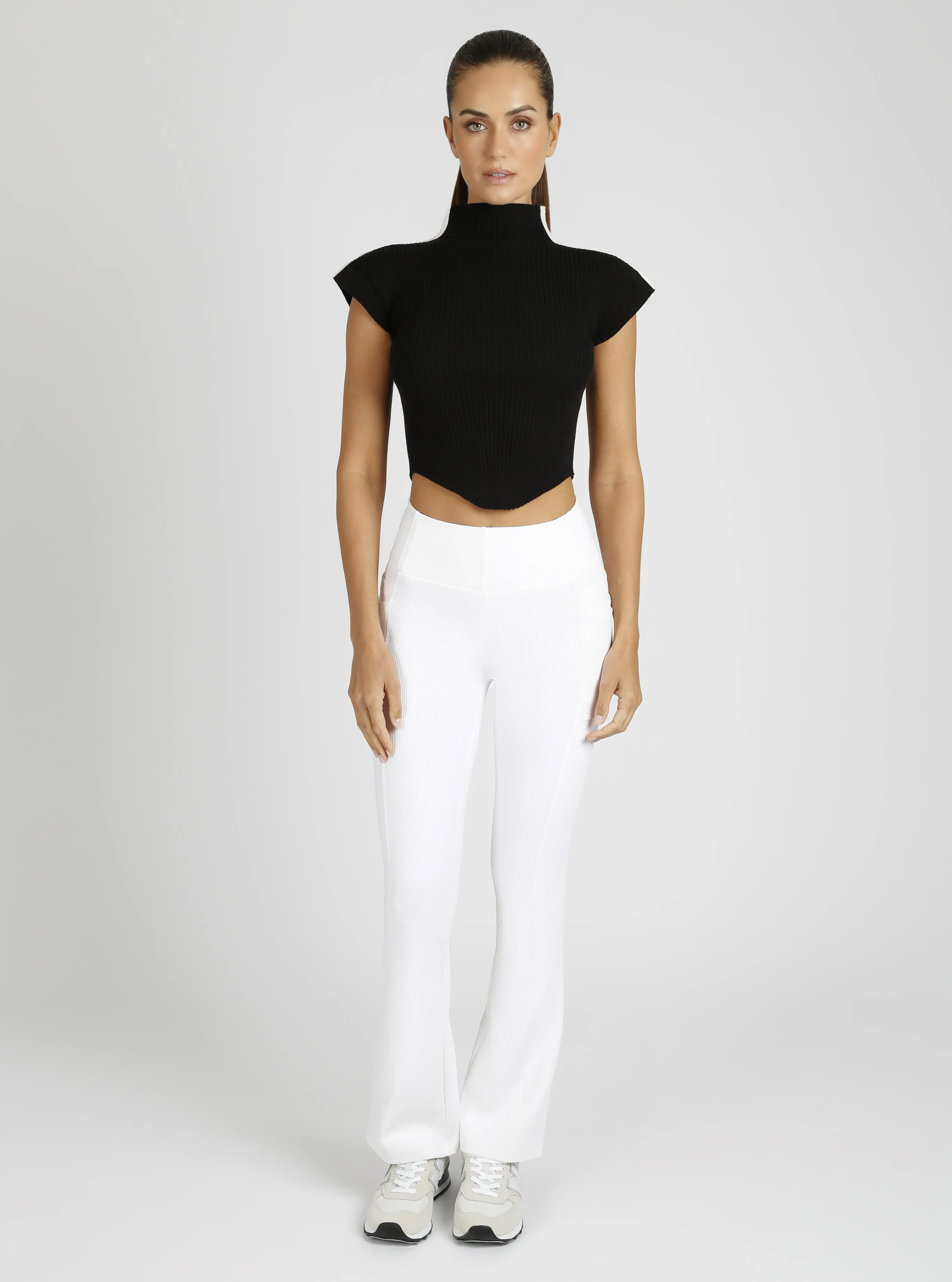 Brianna Mock Neck Top sold by blanc noir product image thumbnail 4