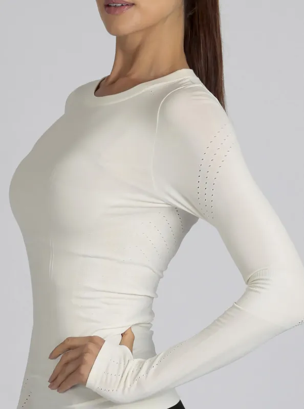 LS Magnetic Compression Top - White made by blanc noir
