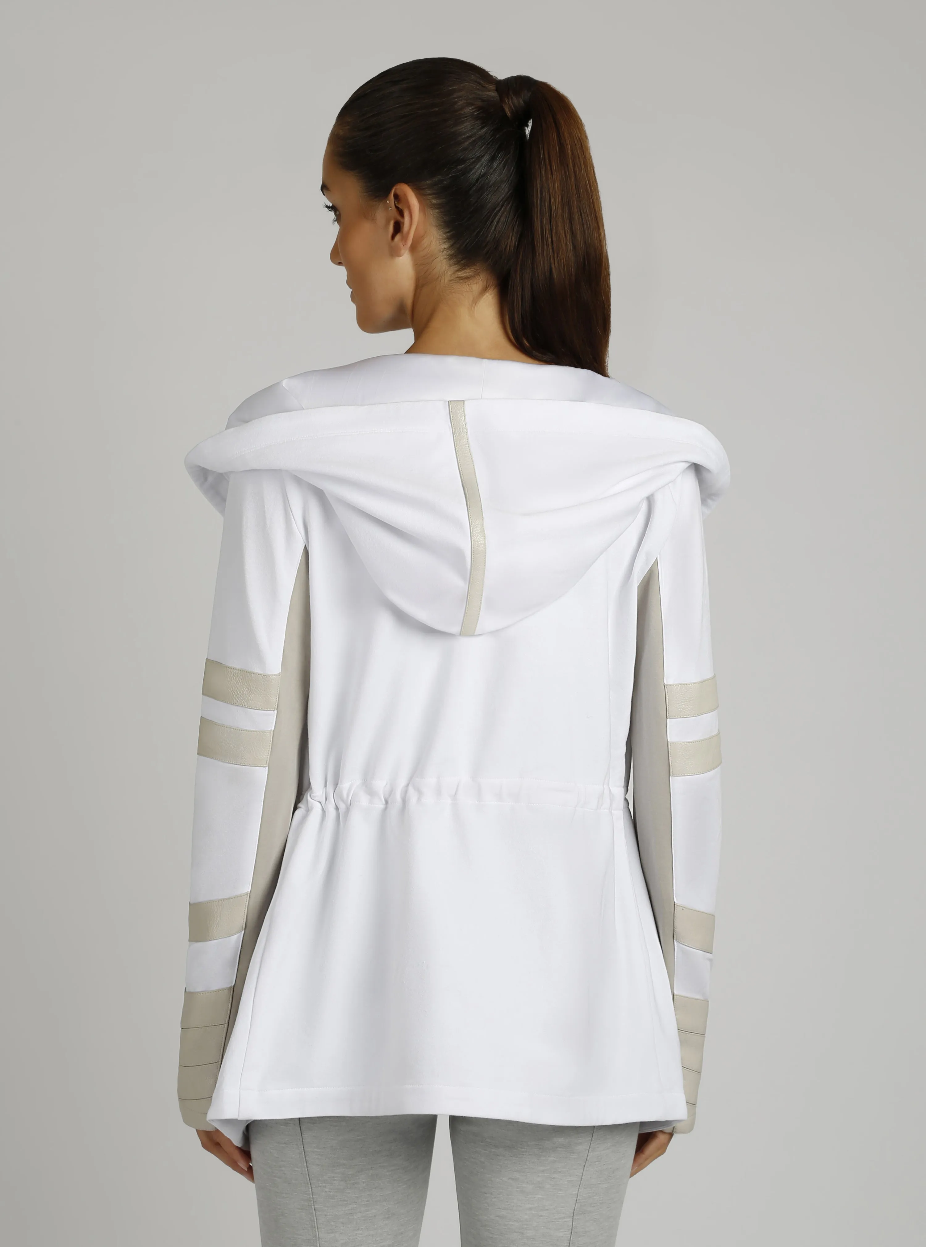 Maitri Sporty Cut Traveler Wrap Jacket - Gold Trims sold by blanc noir product image thumbnail 3