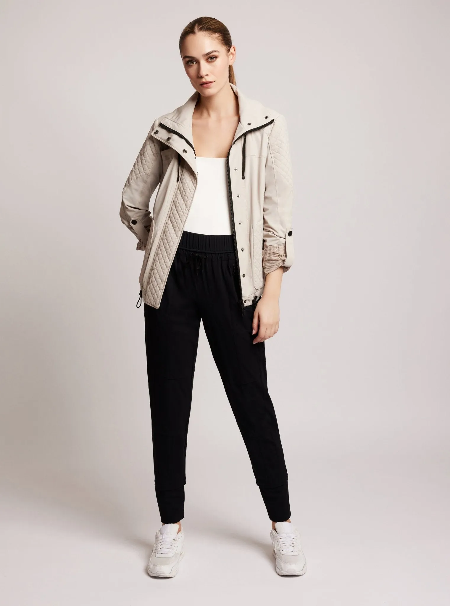 Mastermind Quilted Bomber- Clay - FINAL SALE sold by blanc noir product image thumbnail 5