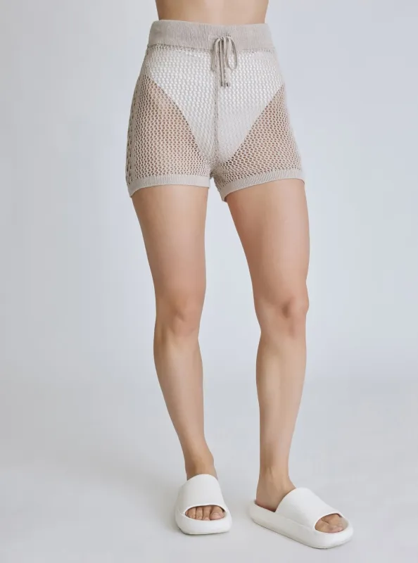 Pumice Margot Crochet Short - FINAL SALE sold by blanc noir