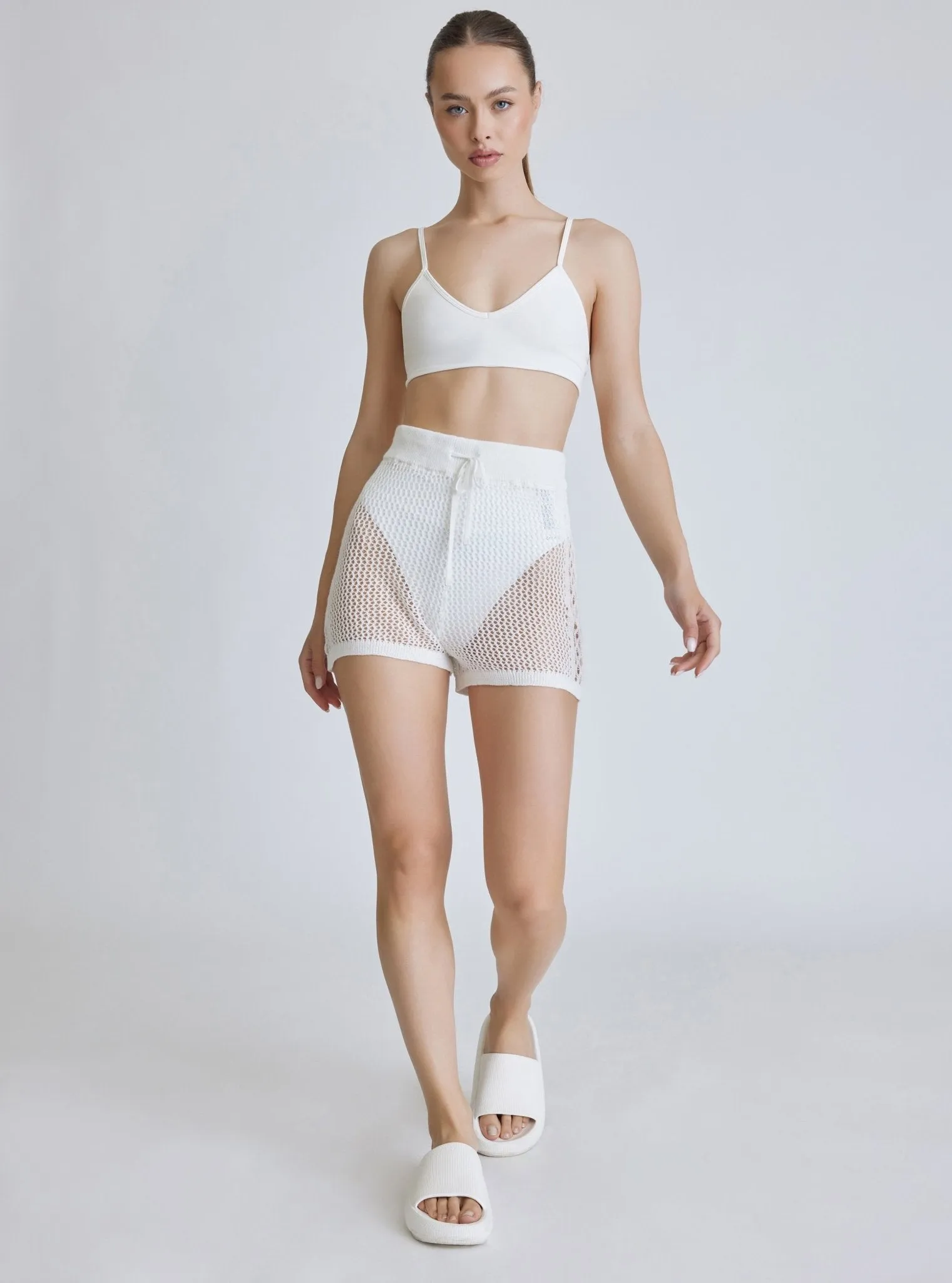 White Margot Crochet Short - White - FINAL SALE sold by blanc noir product image thumbnail 3