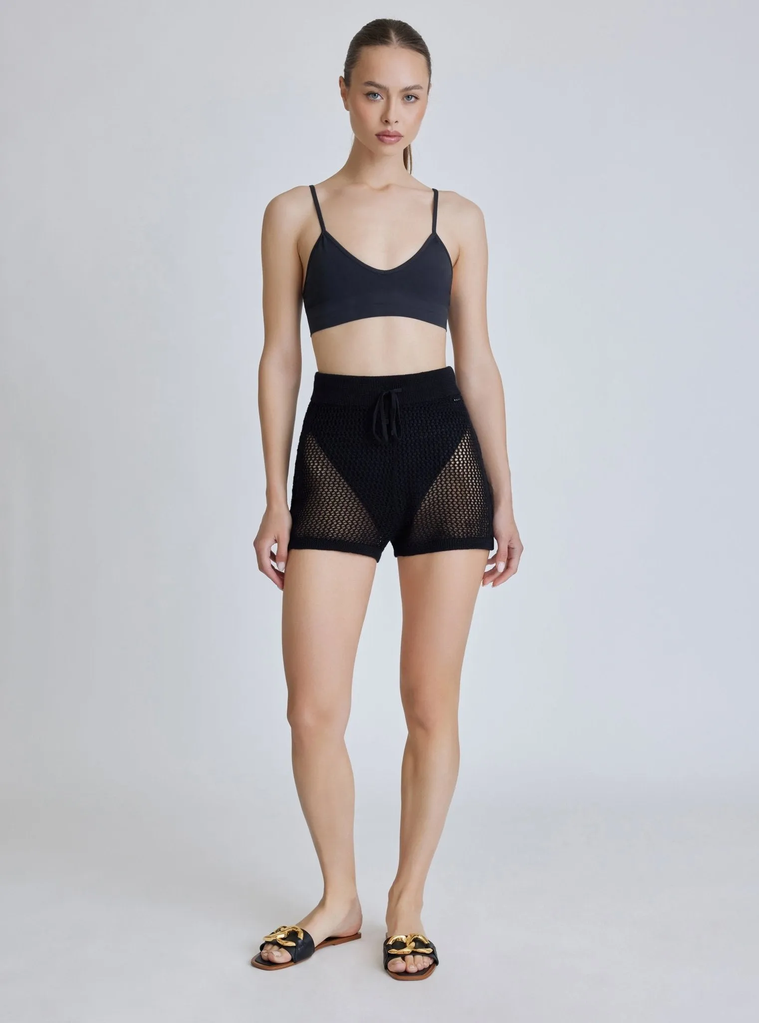 Black Margo Crochet Short - Black -FINAL SALE sold by blanc noir product image thumbnail 2