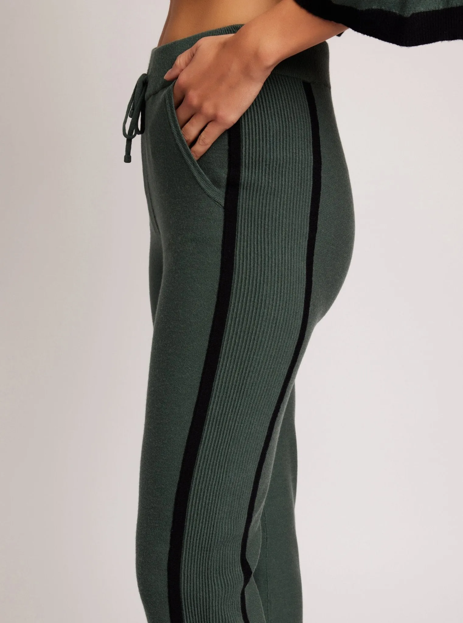 Portola Sweaterknit Bootcut Pant - Dark Forest or Mocha Bisque - FINAL SALE sold by blanc noir product image thumbnail 4
