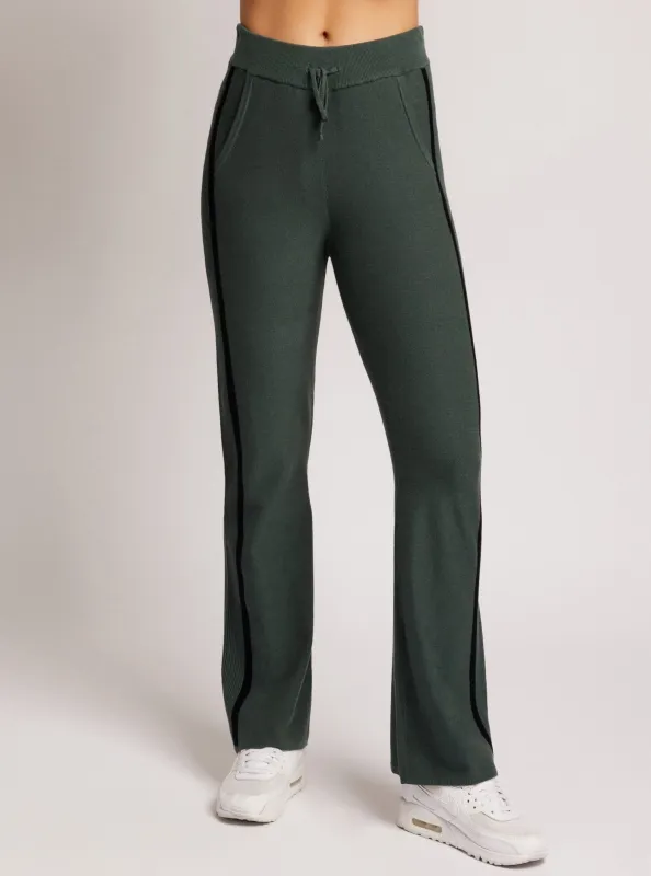 Portola Sweaterknit Bootcut Pant - Dark Forest or Mocha Bisque - FINAL SALE made by blanc noir