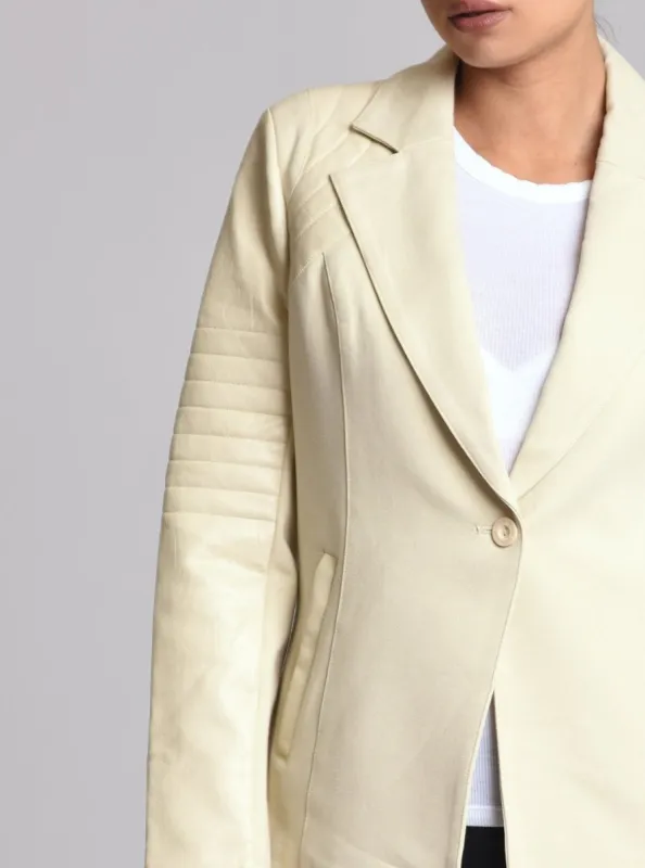 $49 Limitless Blazer - Chalk - FINAL SALE made by blanc noir
