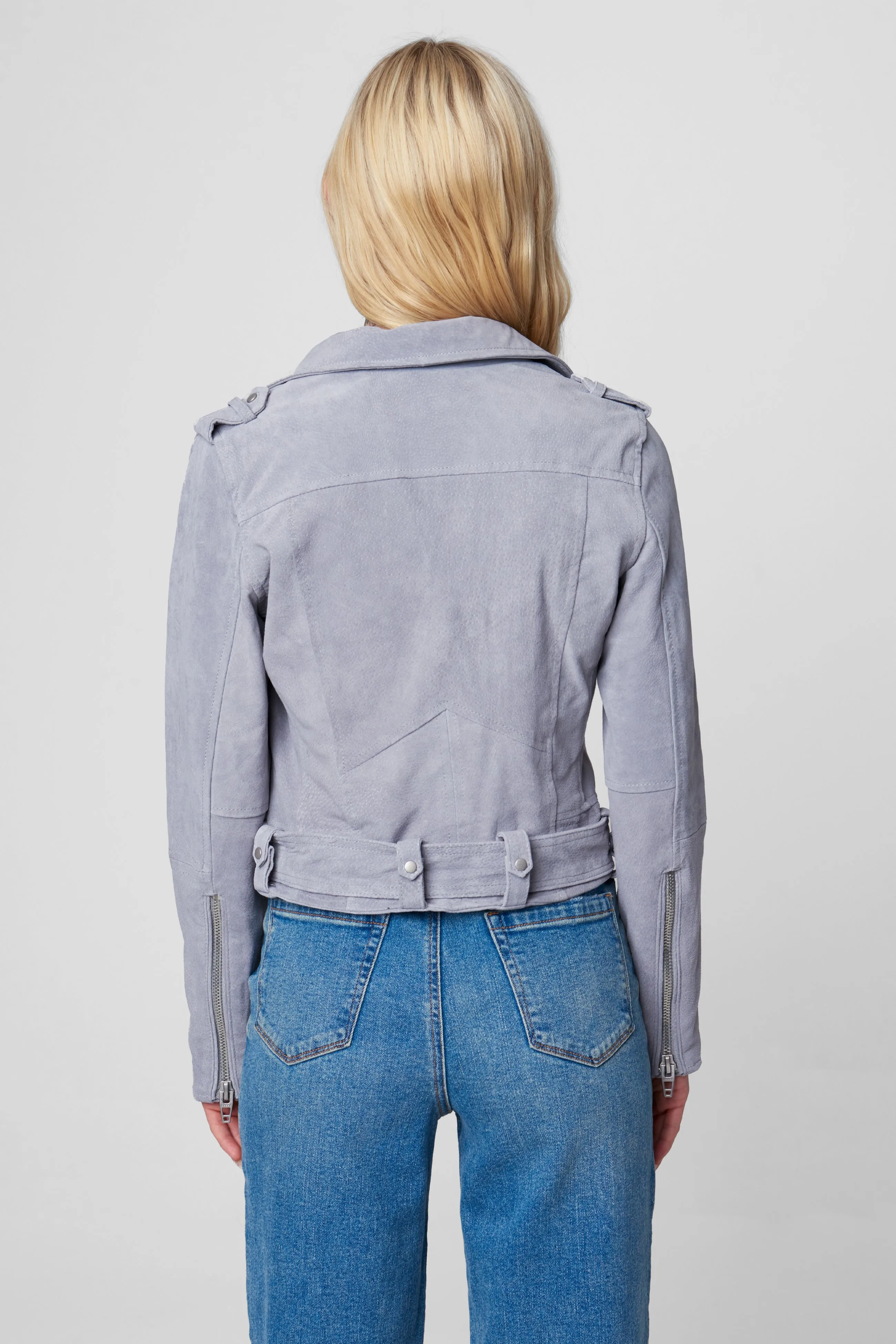 Cloud Grey Moto Jacket sold by BlankNYC product image thumbnail 4