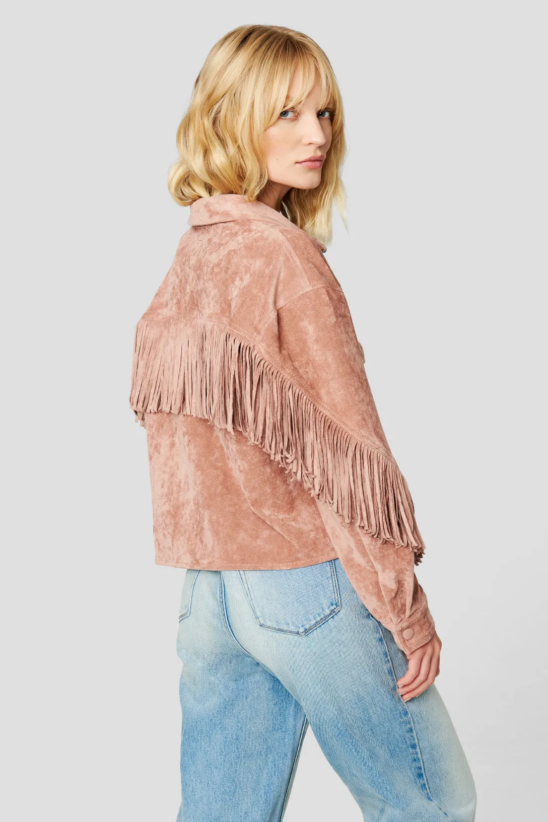 Dusty Rose Shacket sold by BlankNYC product image thumbnail 4