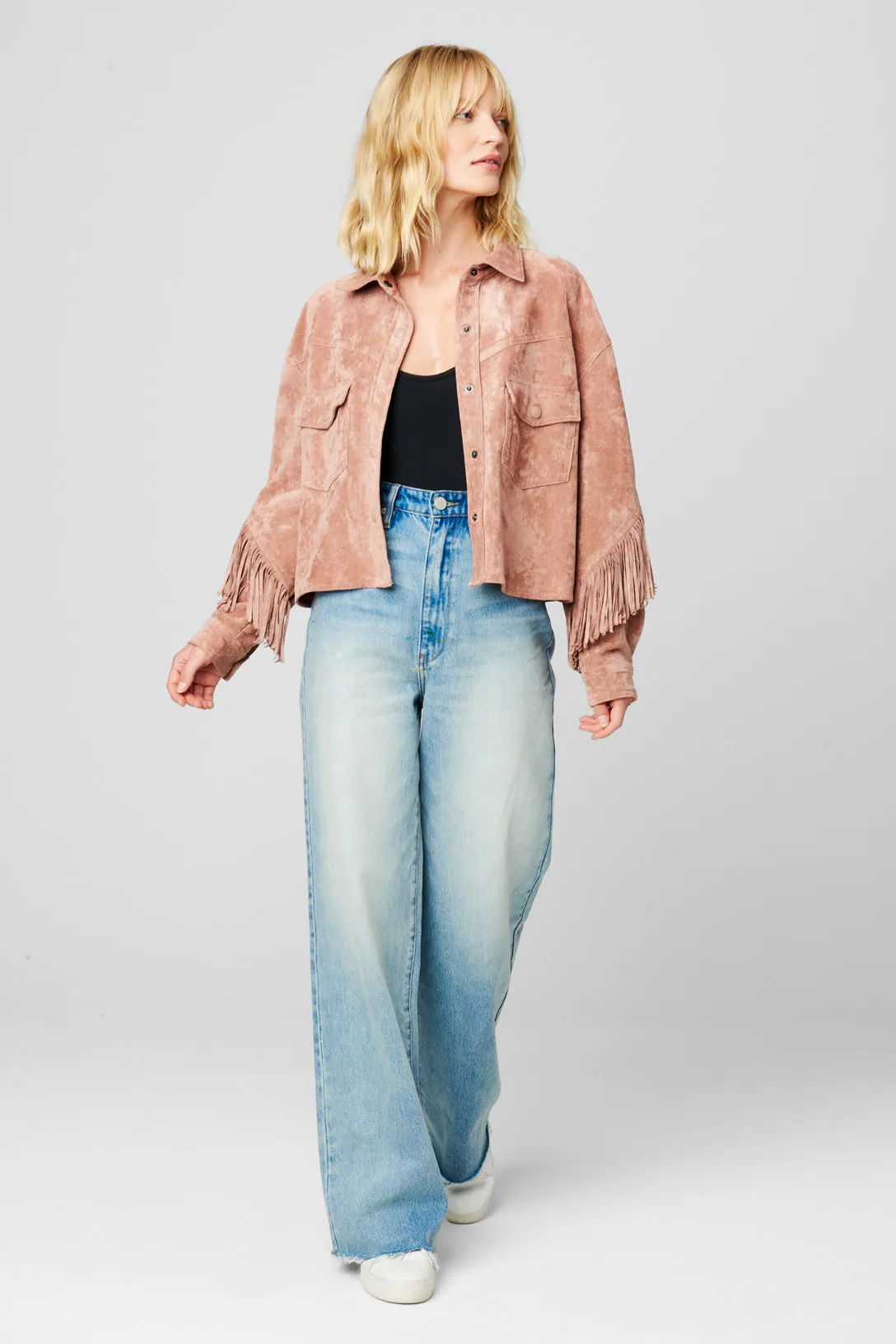 Dusty Rose Shacket sold by BlankNYC