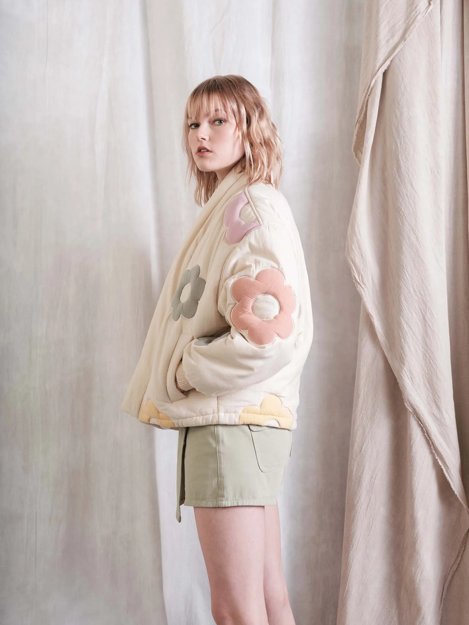 Flower Bath Jacket sold by BlankNYC product image thumbnail 5