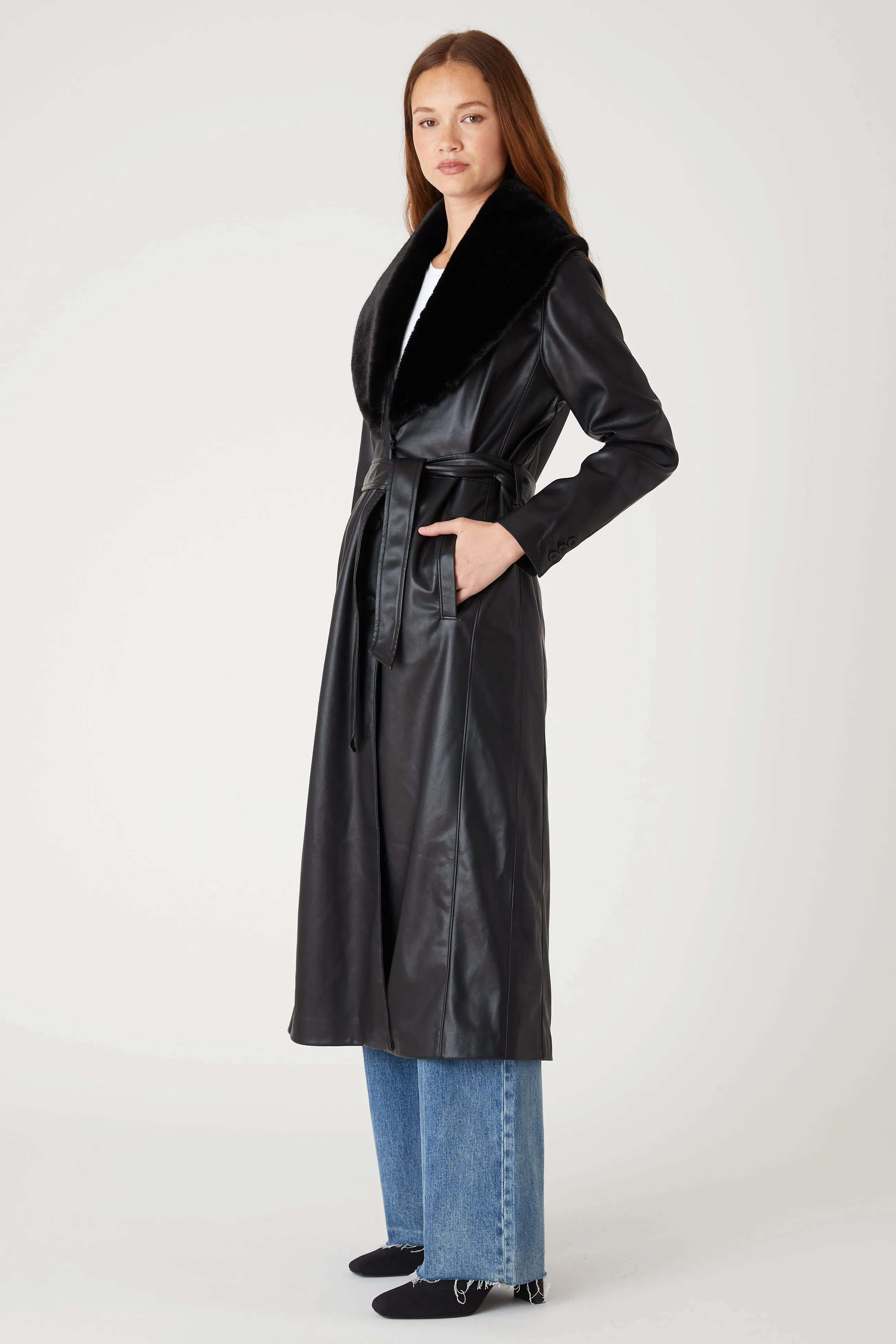 Late Night Feels Trench Coat sold by BlankNYC product image thumbnail 5