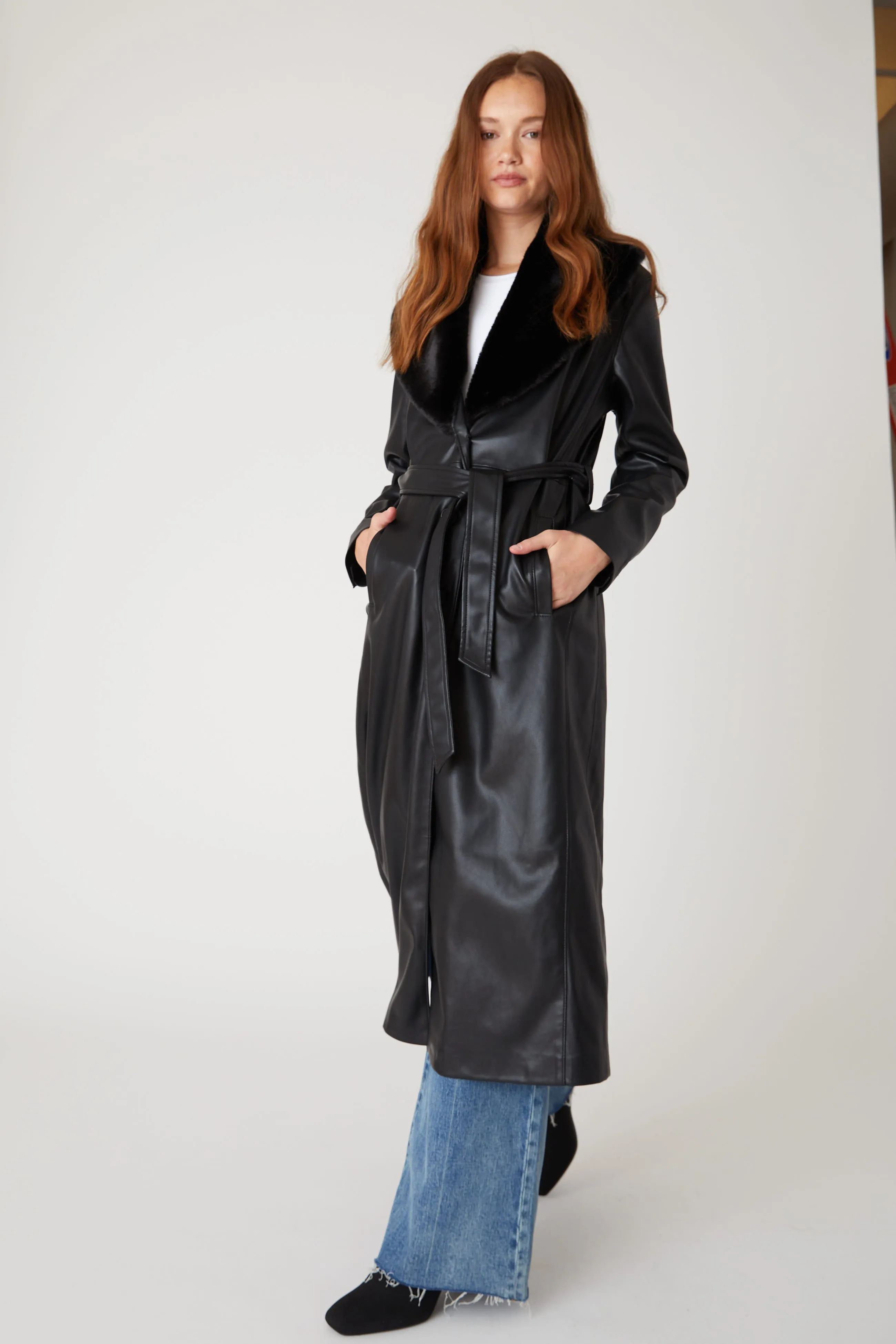 Late Night Feels Trench Coat sold by BlankNYC product image thumbnail 3