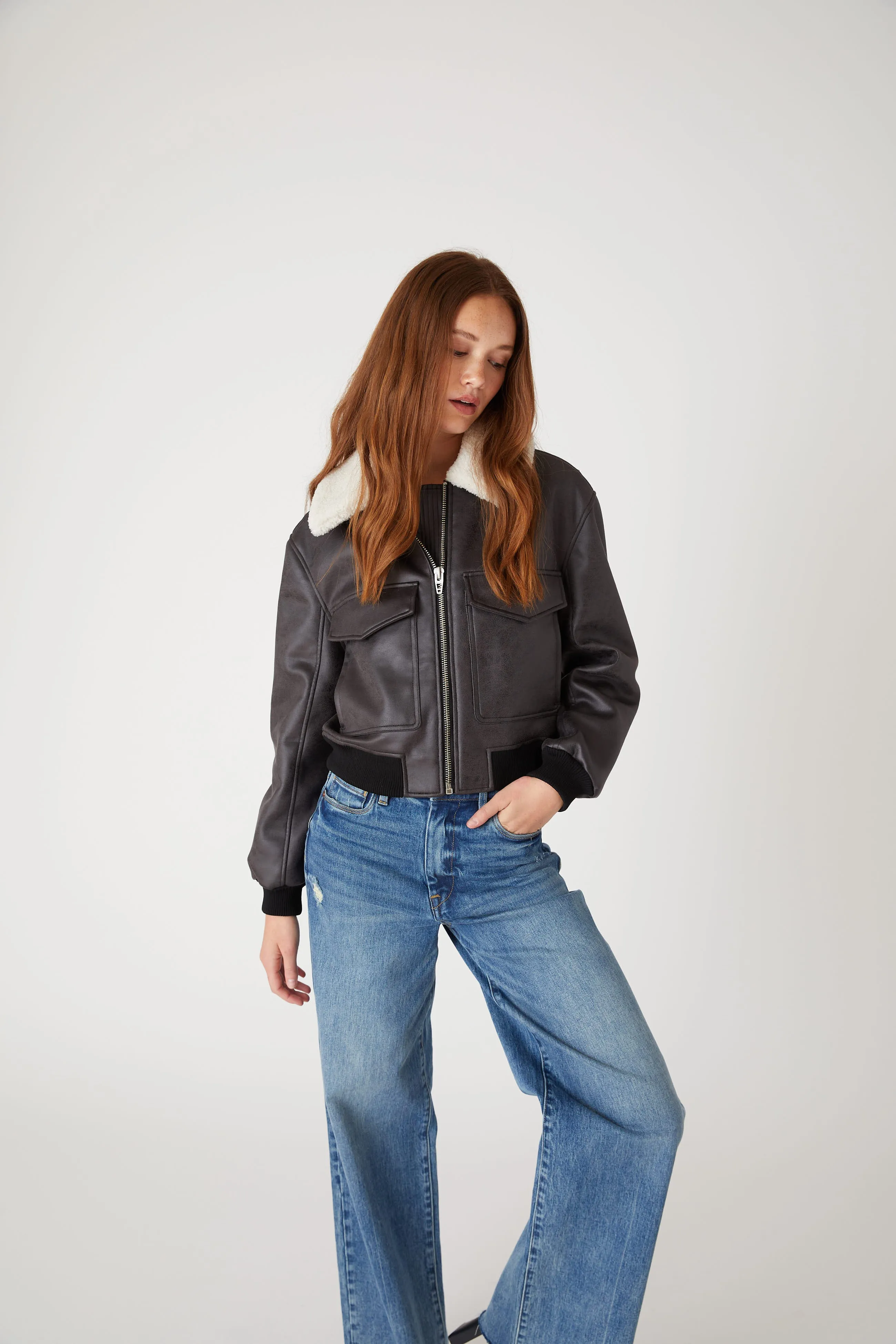 Behind The Scenes Bomber sold by BlankNYC product image thumbnail 4