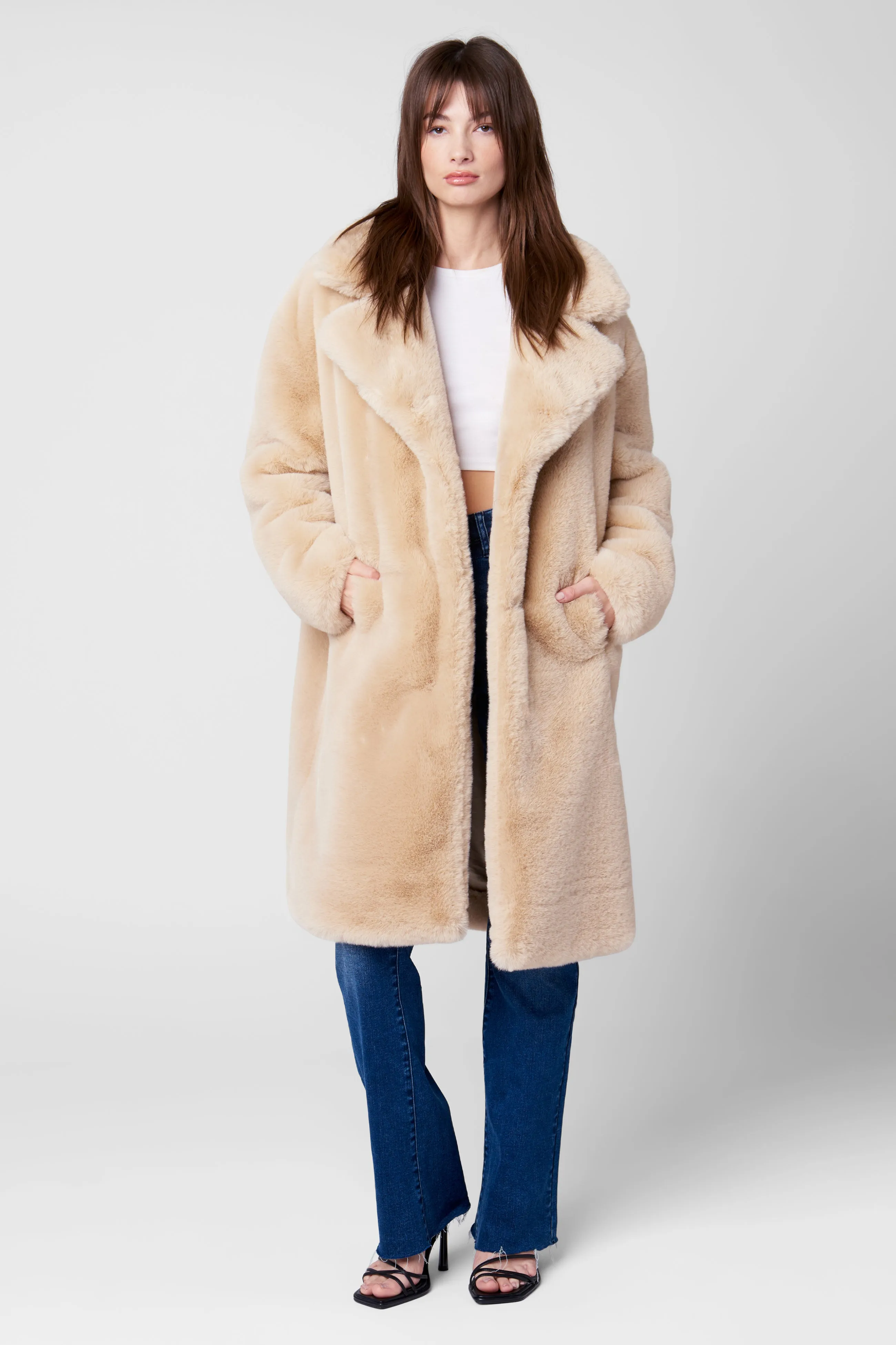 Oatmeal Crush Coat sold by BlankNYC