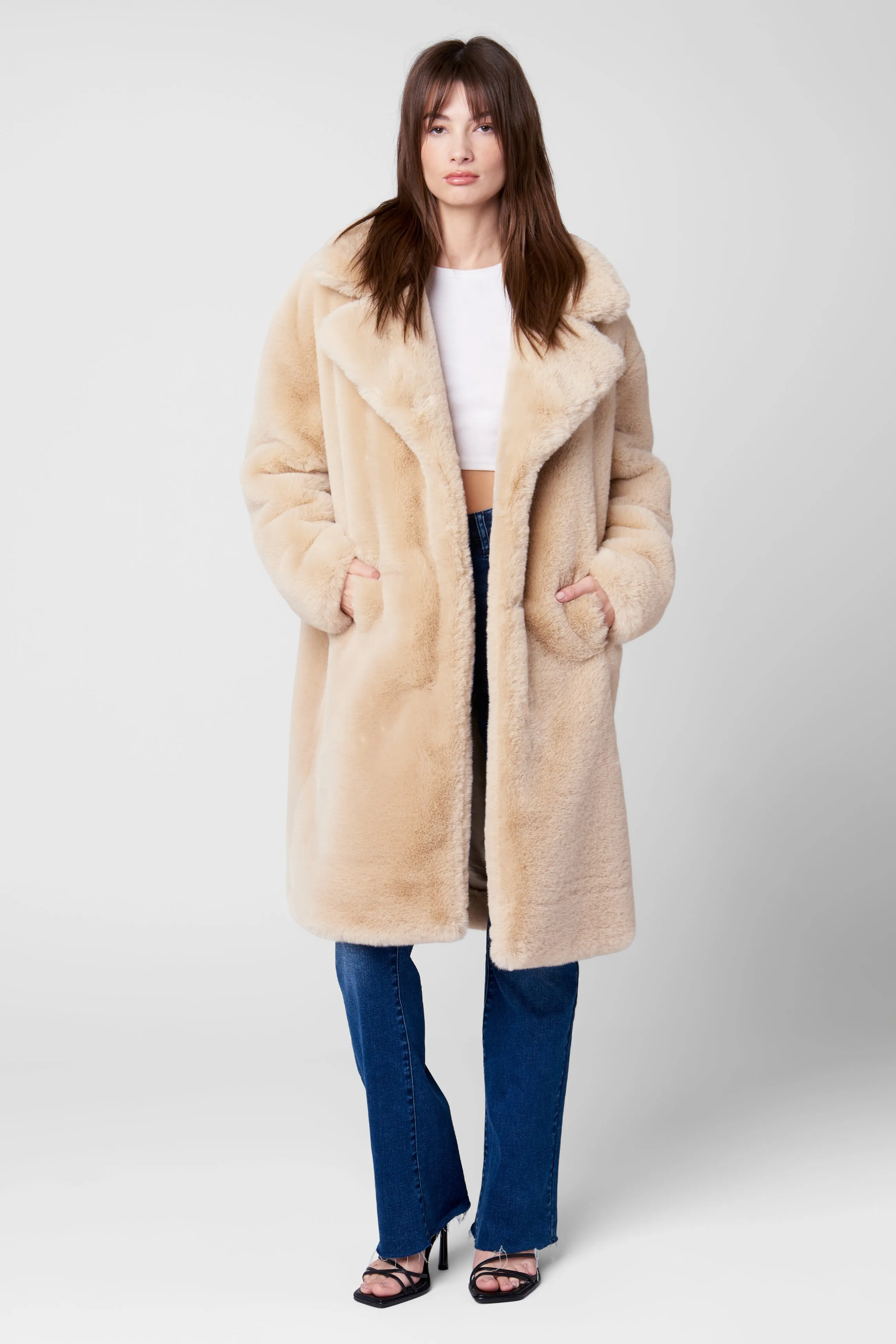 Oatmeal Crush Coat sold by BlankNYC product image thumbnail 2