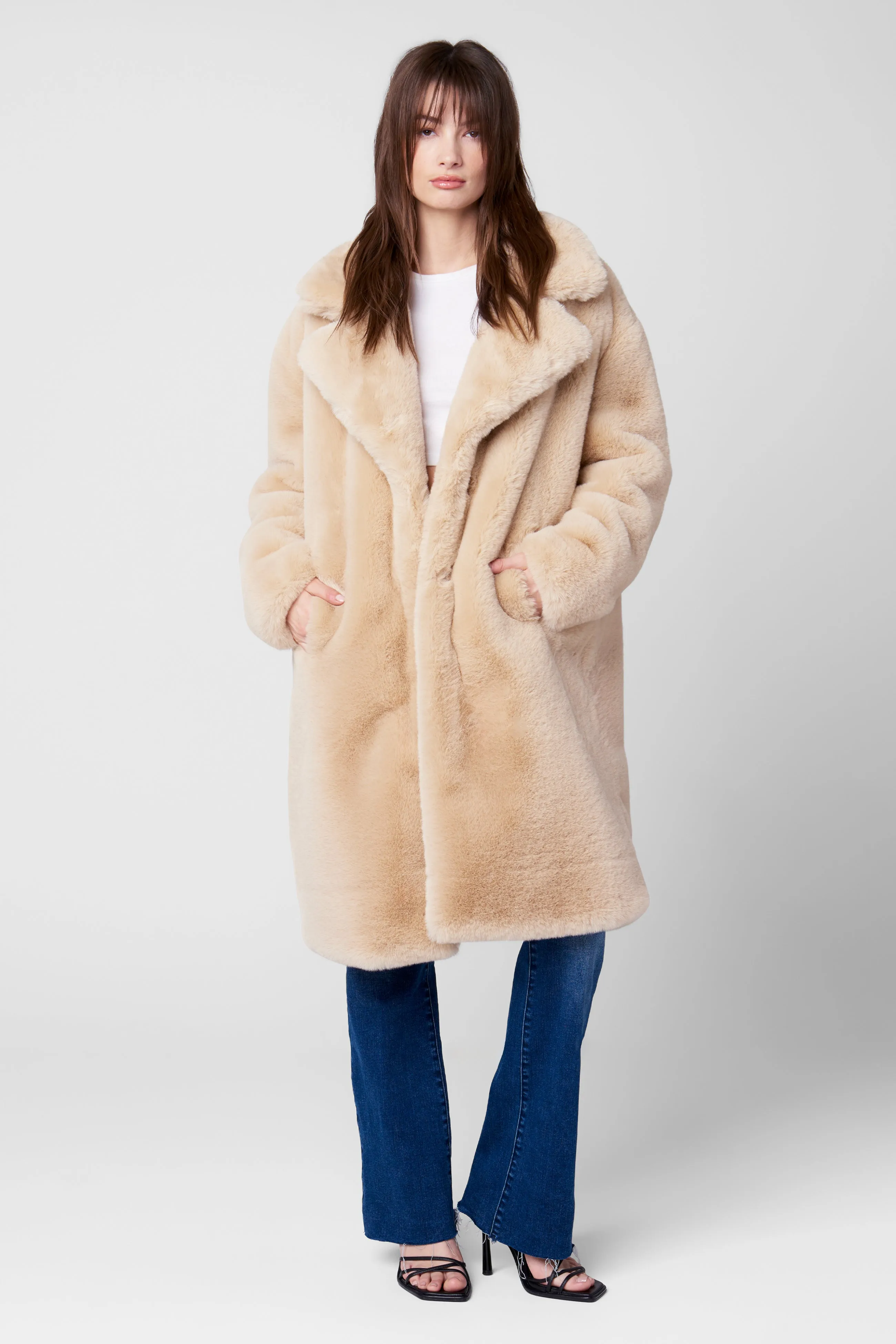 Oatmeal Crush Coat sold by BlankNYC product image thumbnail 3