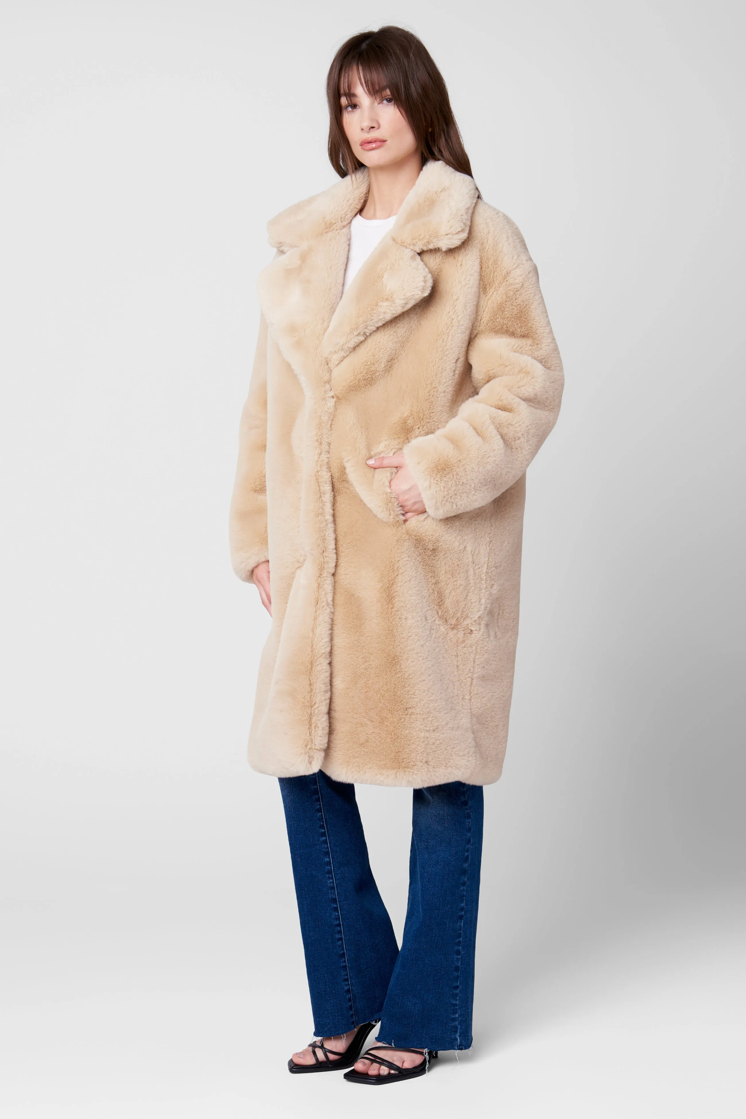 Oatmeal Crush Coat sold by BlankNYC product image thumbnail 4