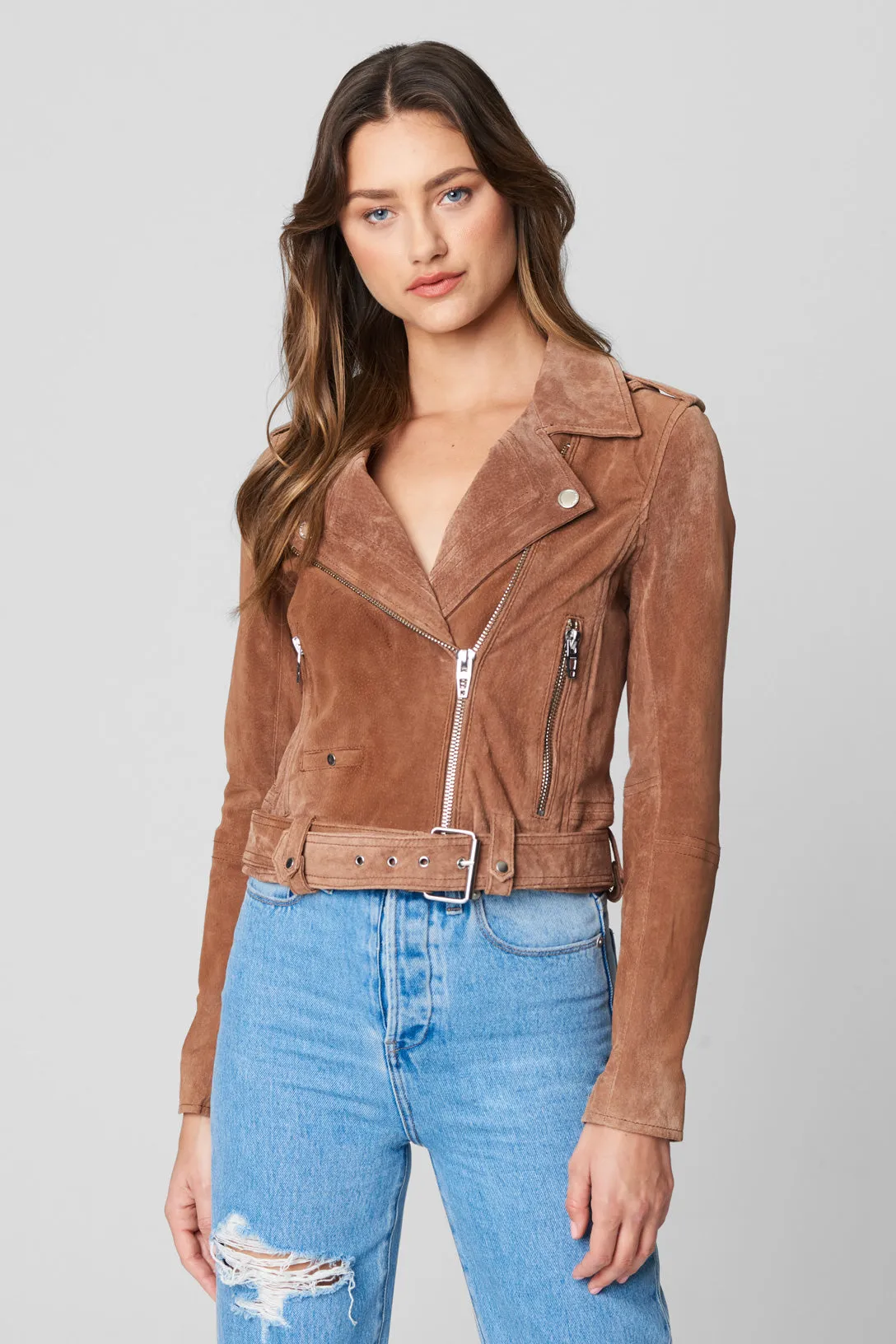 Coffee Bean Moto Jacket sold by BlankNYC product image thumbnail 4