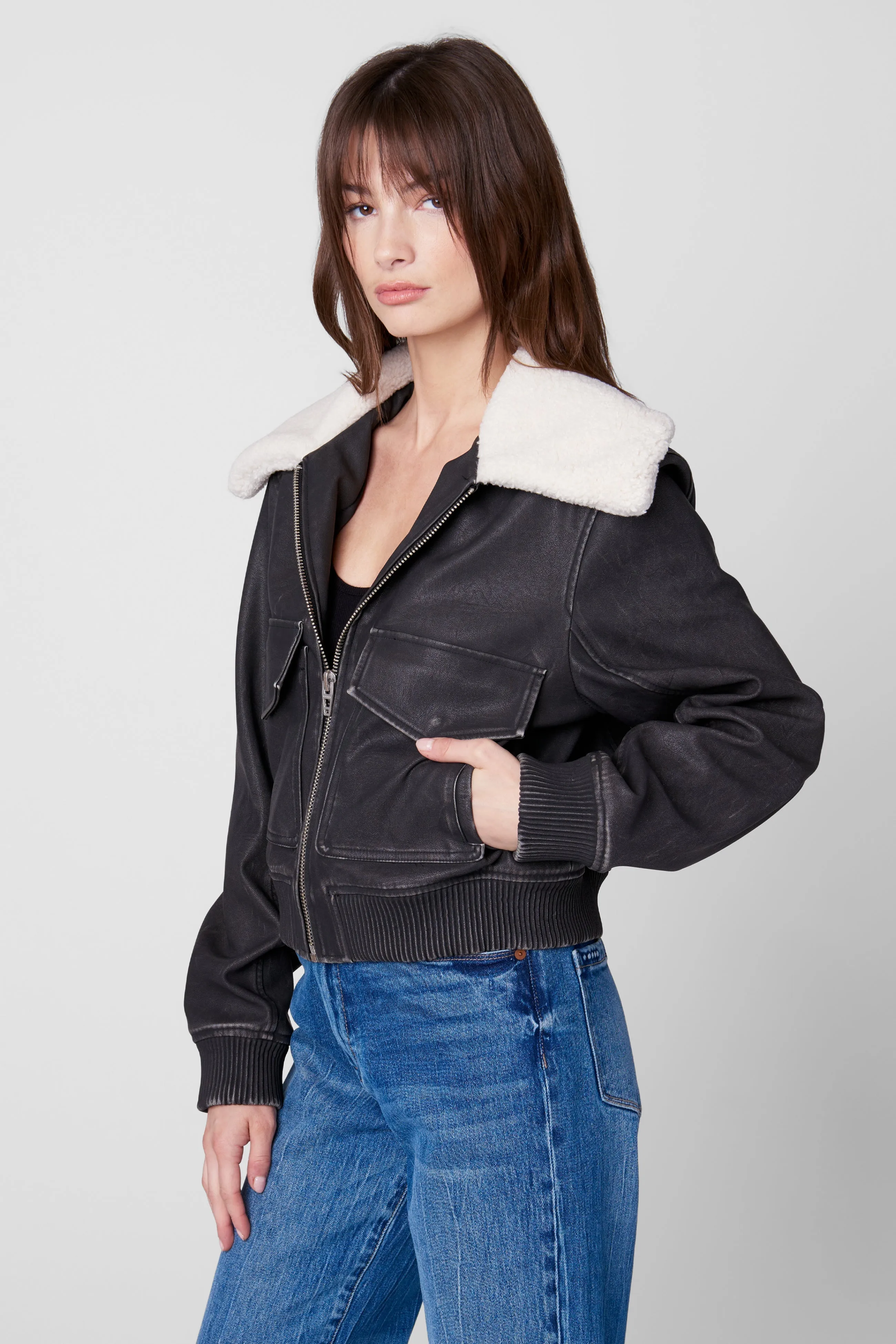 Night Crawler Jacket sold by BlankNYC product image thumbnail 3