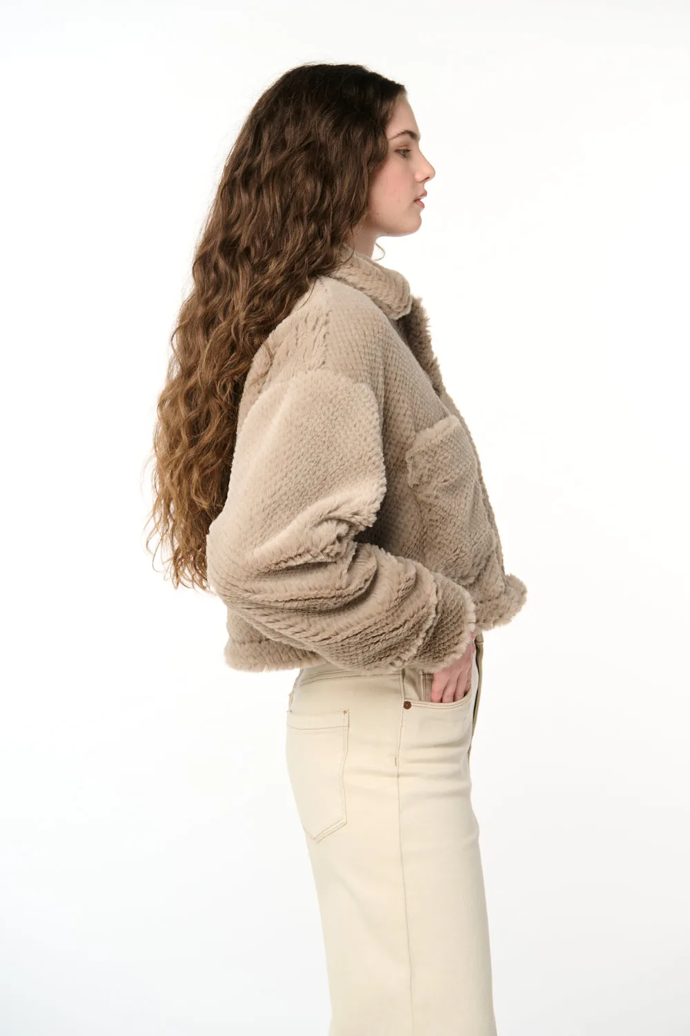 Dried Mushroom Jacket sold by BlankNYC product image thumbnail 5