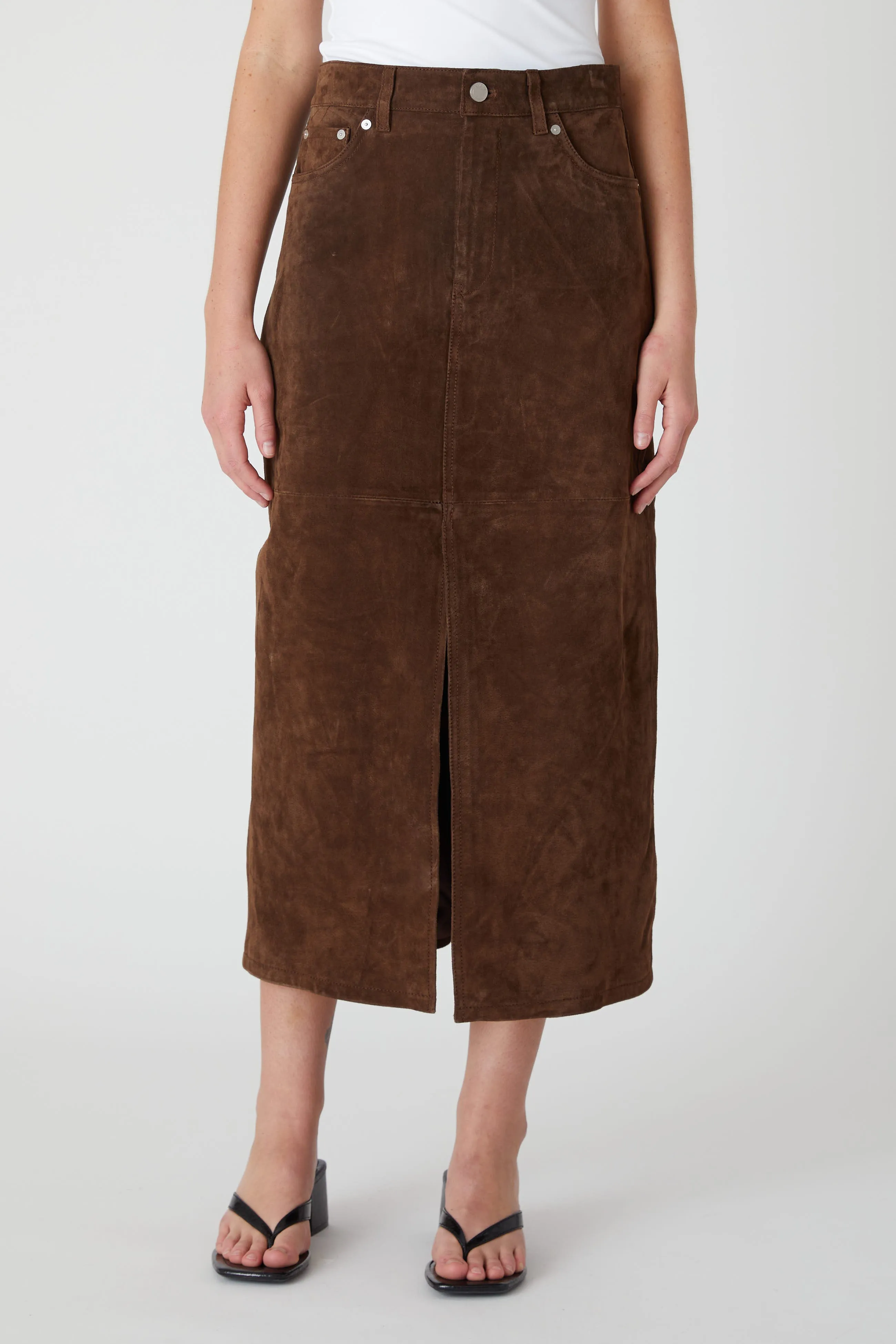 Black Coffee Skirt sold by BlankNYC product image thumbnail 2