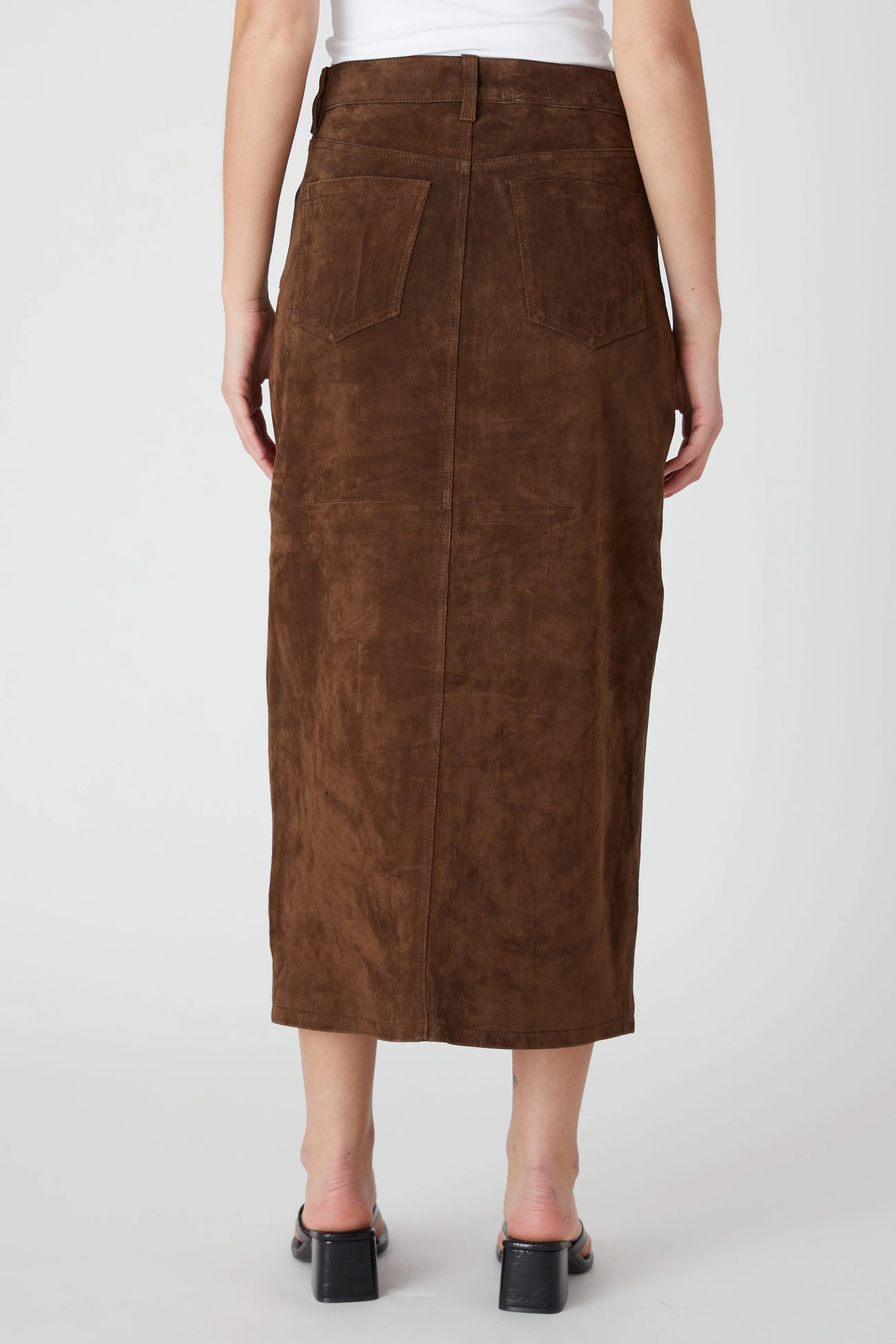 Black Coffee Skirt sold by BlankNYC product image thumbnail 5