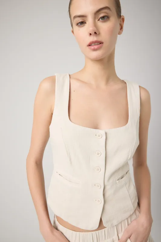 Oyster Bar Vest sold by BlankNYC