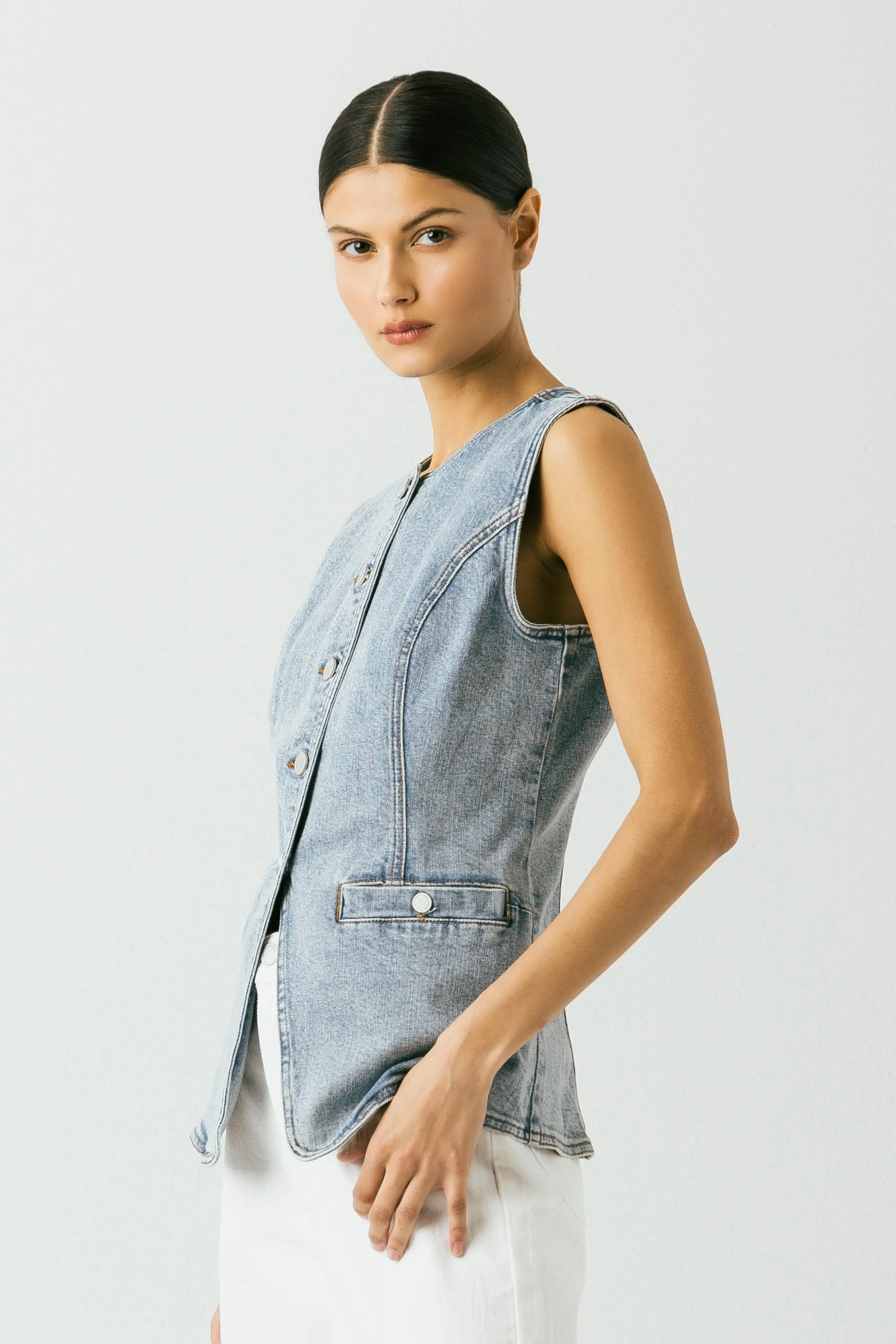 Summer Vibes Vest sold by BlankNYC product image thumbnail 3