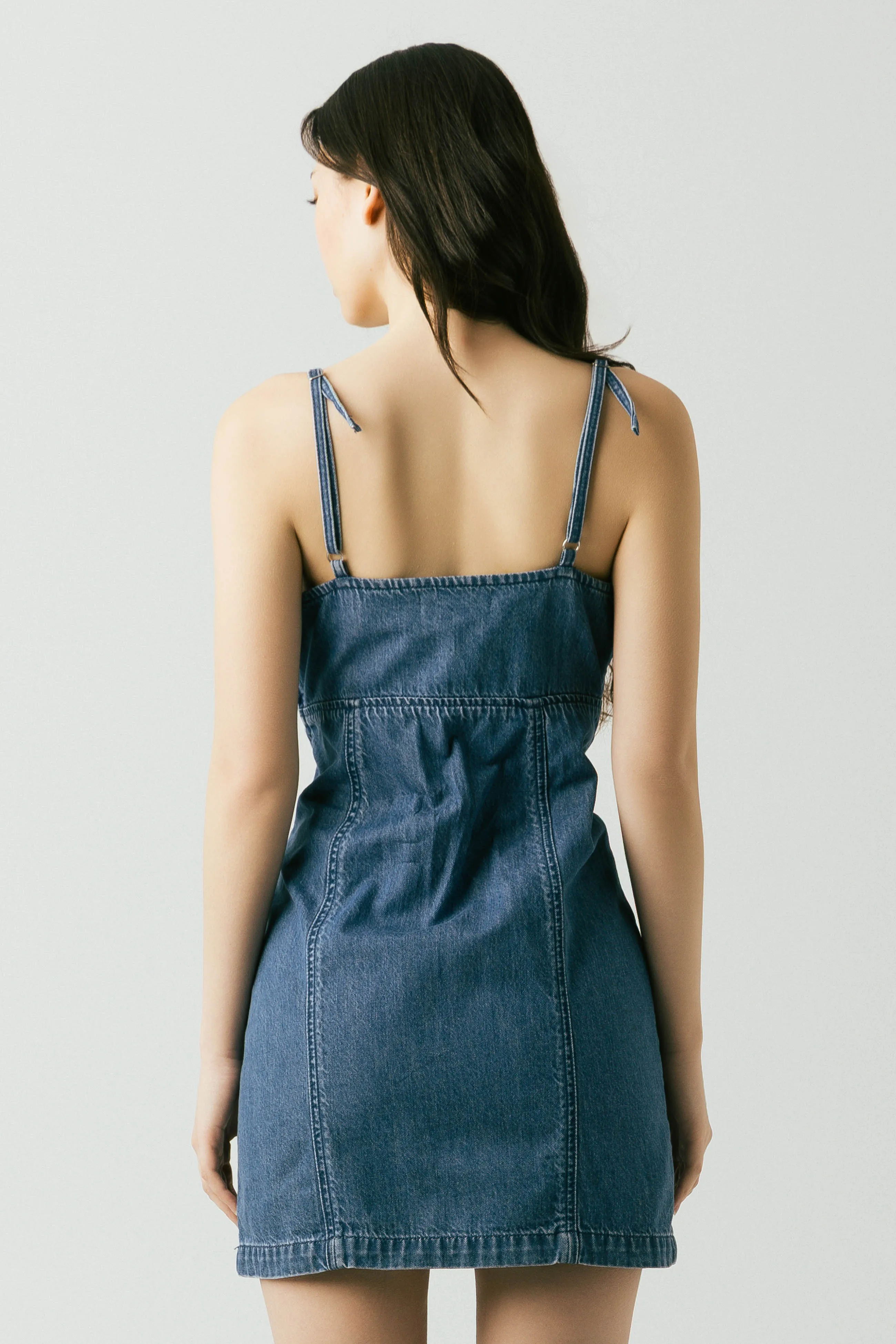 Dancing Queen Denim Dress sold by BlankNYC product image thumbnail 3