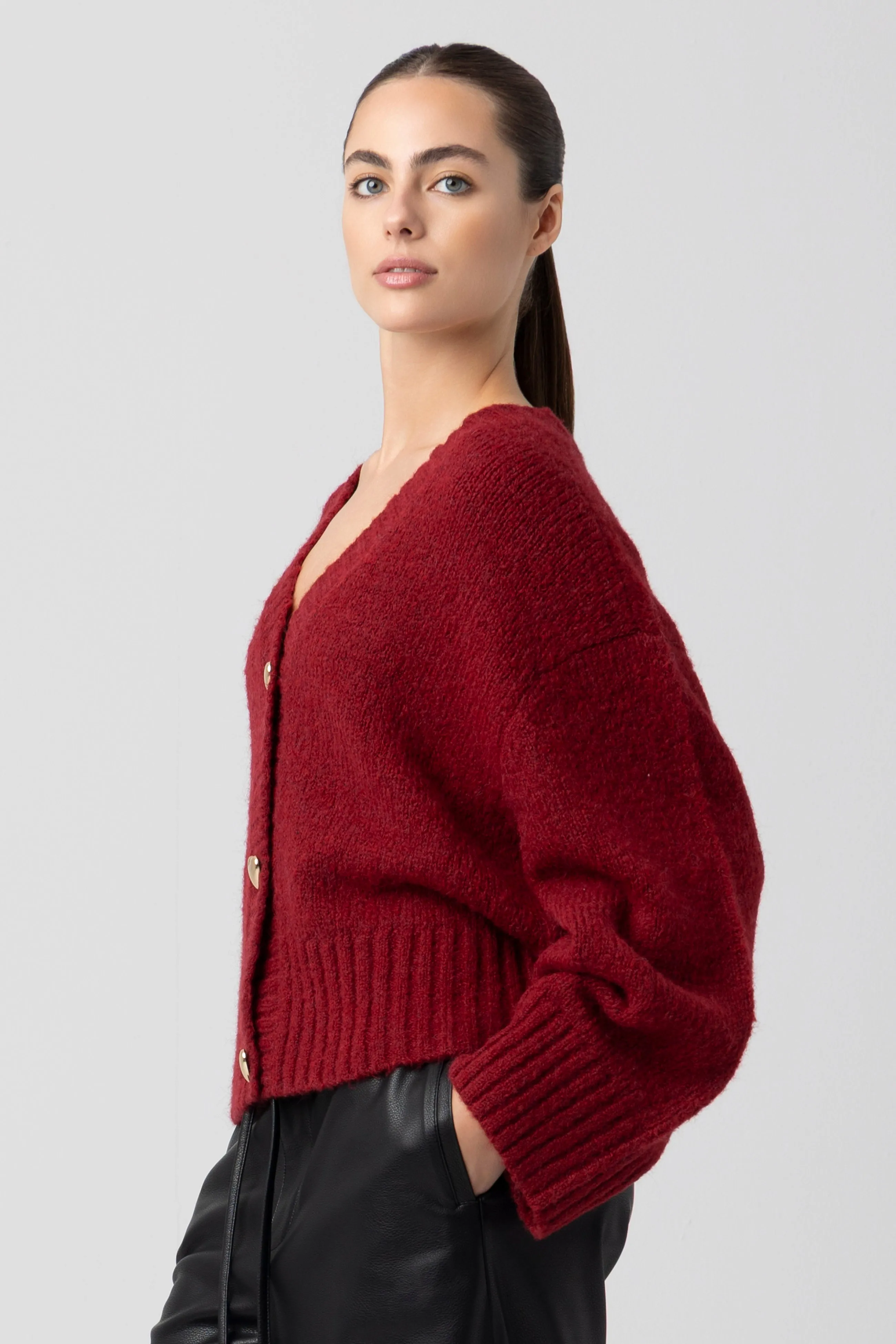 CRIMSON CREST SWEATER sold by BlankNYC product image thumbnail 3